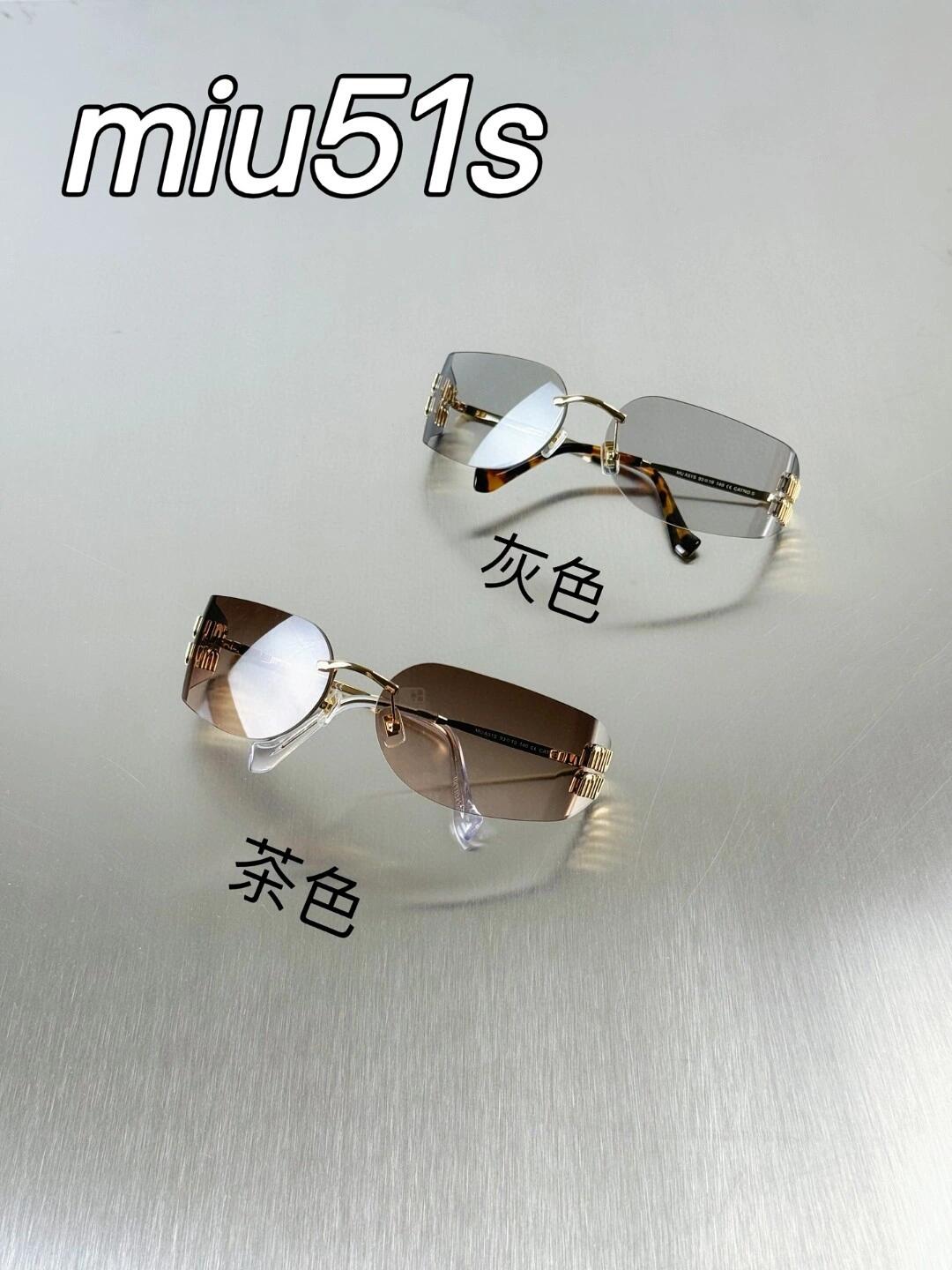 Miu Miu miu 无边框墨镜，新款