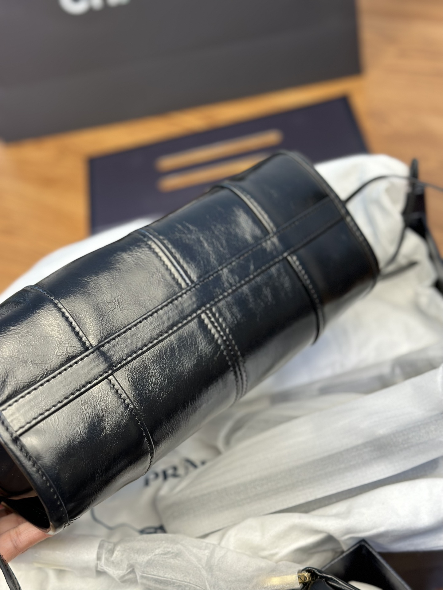 Delivery, super cool Prada new, weeding, one-shoulder slant, under arm - 图片 6