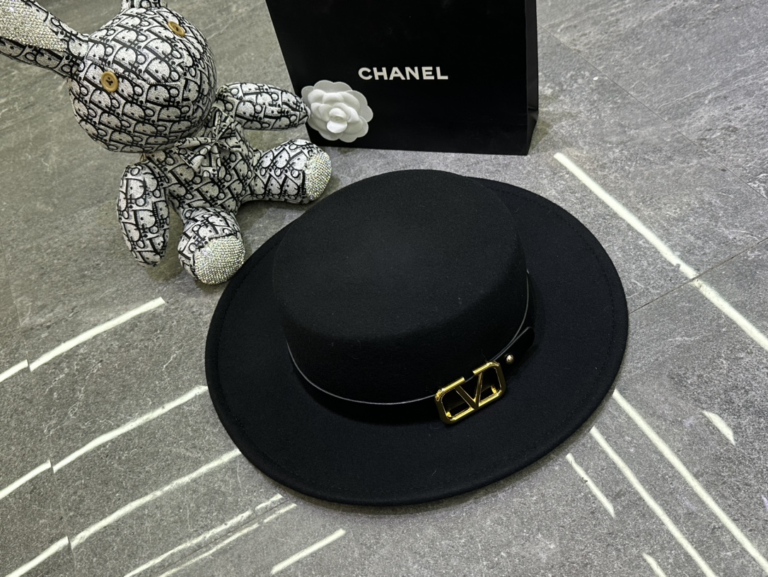 P158, VALENTINO, 100% WOOL CAP - 图片 2
