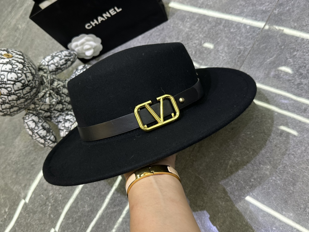 P158, VALENTINO, 100% WOOL CAP - 图片 7