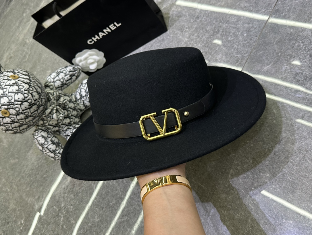 P158, VALENTINO, 100% WOOL CAP - 图片 6