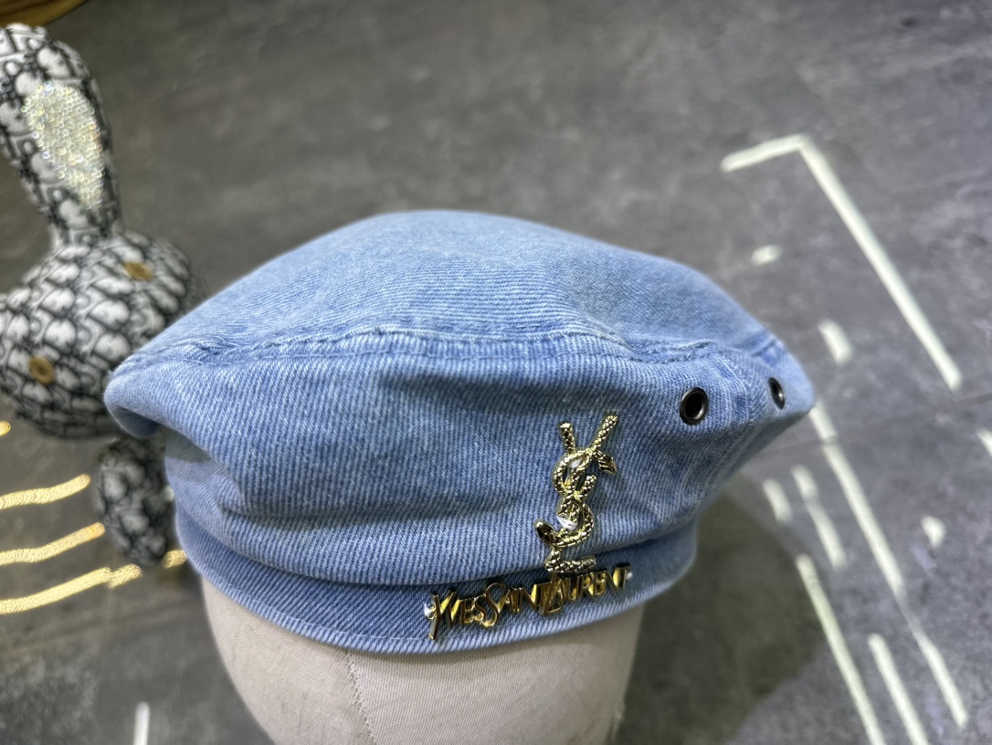 🎀YsL 爆款牛仔贝雷帽‼️‼️