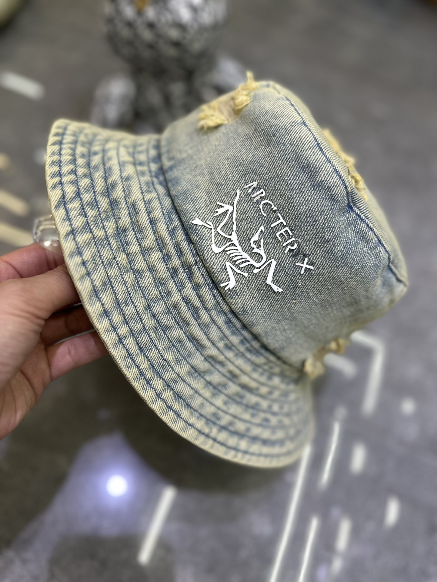 🎀始祖鸟爆款沙滩🏖️牛仔渔夫帽👒套装👒春夏款必备神器单品‼️‼️