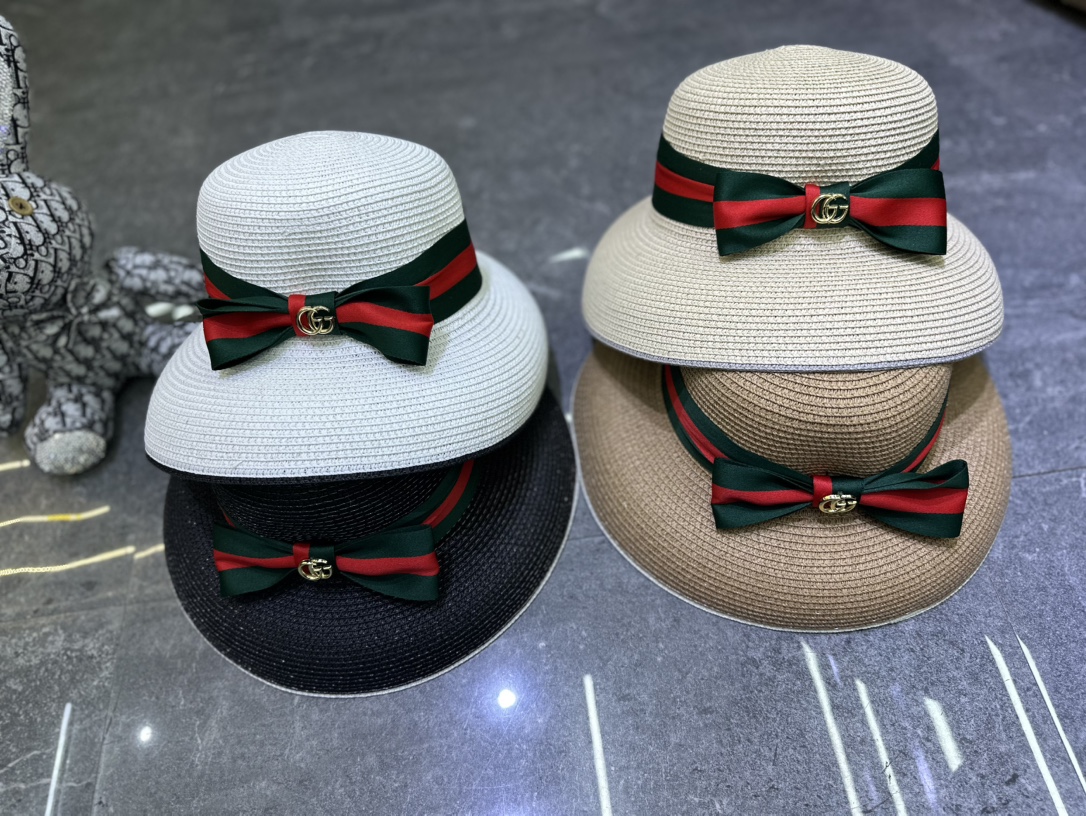 🎀Gucci 爆款经典丝带🎀灯罩帽🔥🔥