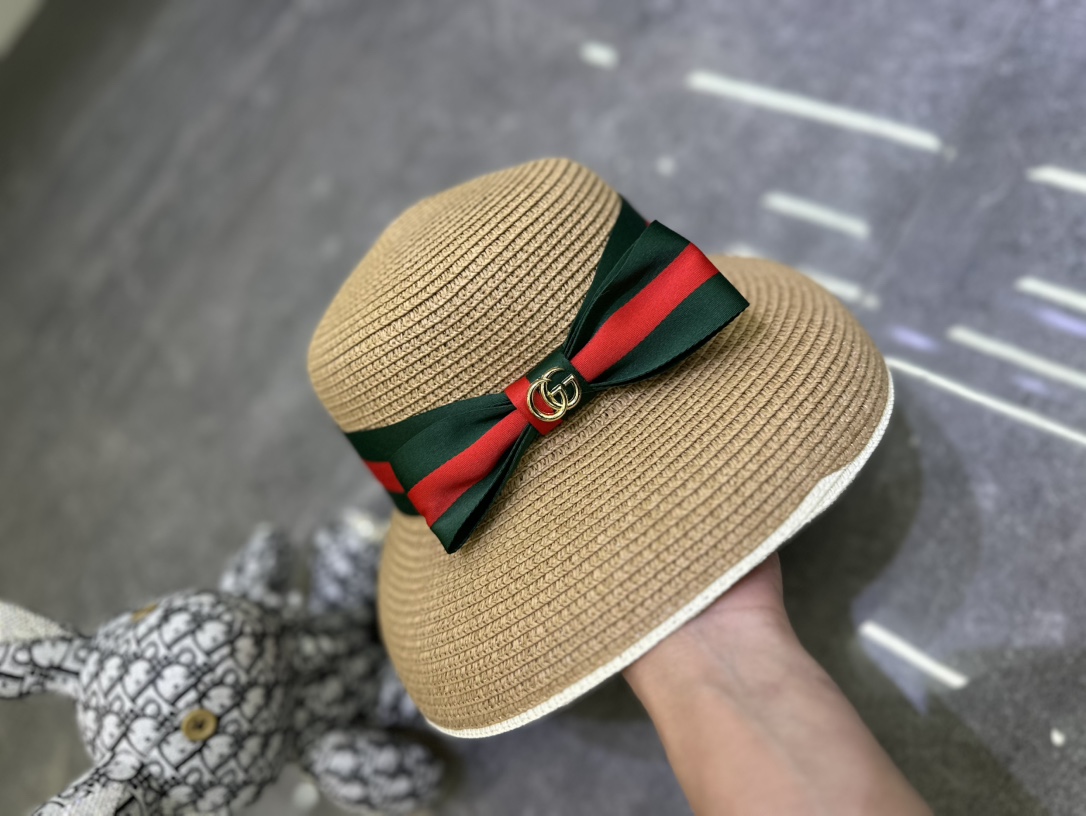 🎀Gucci 爆款经典丝带🎀灯罩帽🔥🔥