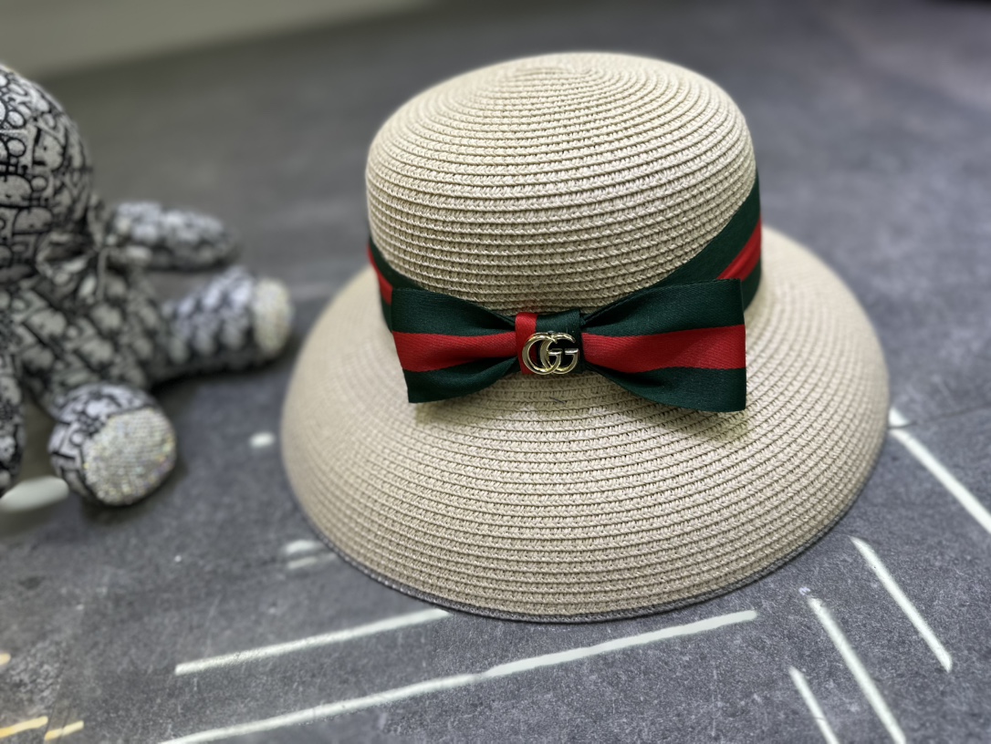 🎀Gucci 爆款经典丝带🎀灯罩帽🔥🔥