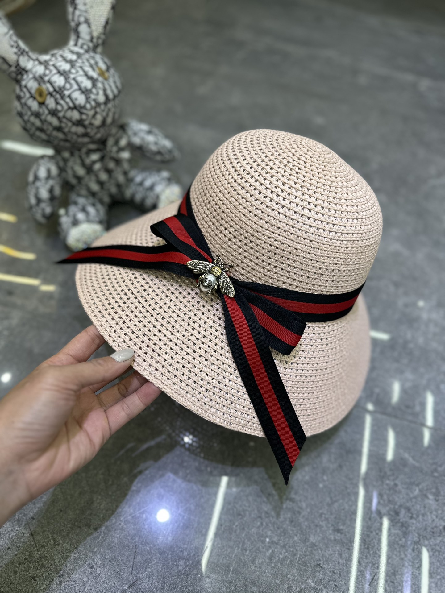 🎀Gucci 爆款经典丝带🎀蜜蜂🐝胸针盆帽🔥🔥