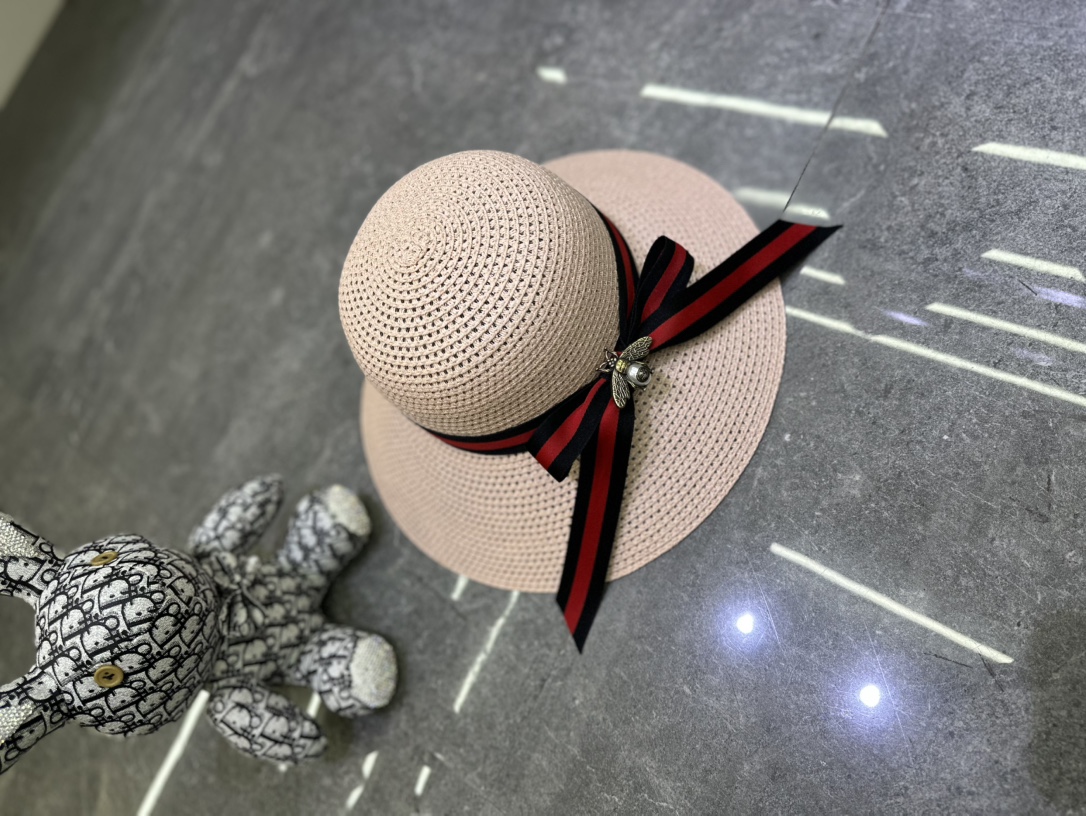 🎀Gucci 爆款经典丝带🎀蜜蜂🐝胸针盆帽🔥🔥