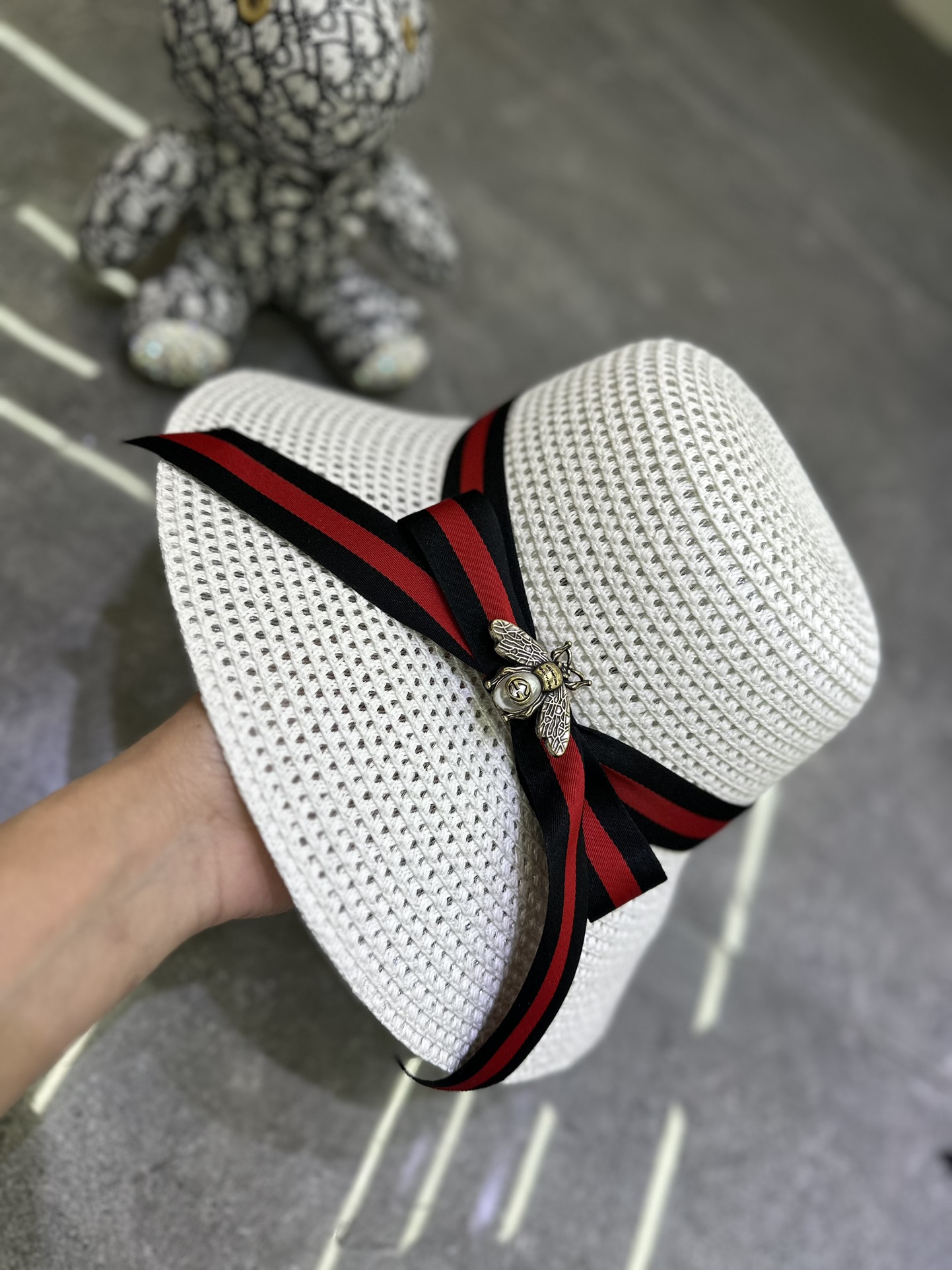 🎀Gucci 爆款经典丝带🎀蜜蜂🐝胸针盆帽🔥🔥