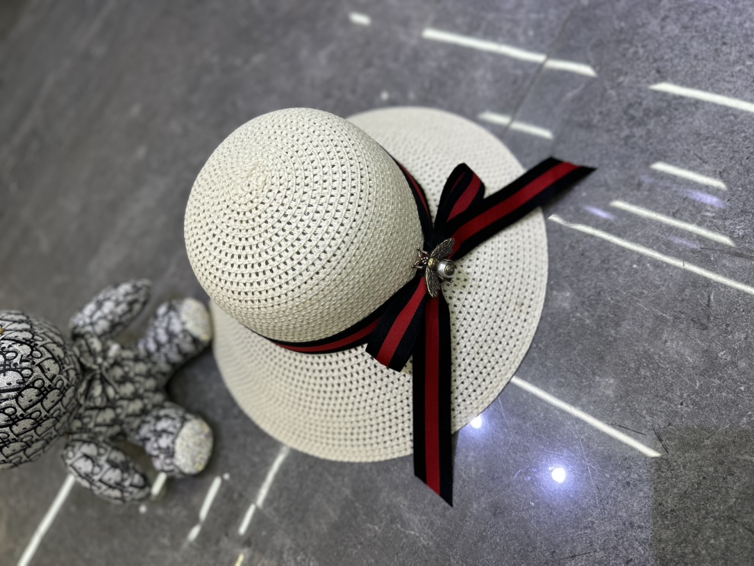🎀Gucci 爆款经典丝带🎀蜜蜂🐝胸针盆帽🔥🔥
