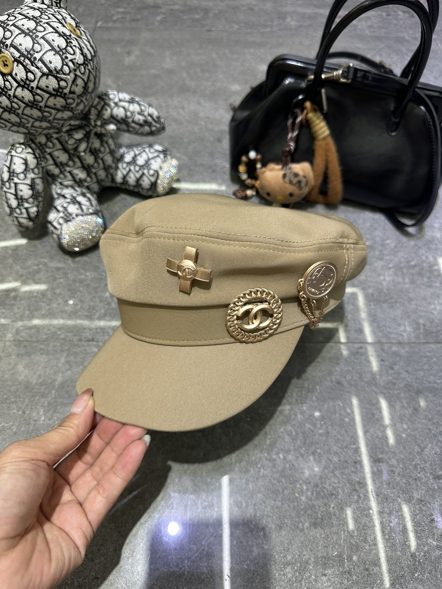 🎀香奈儿爆款胸针套装经典军帽