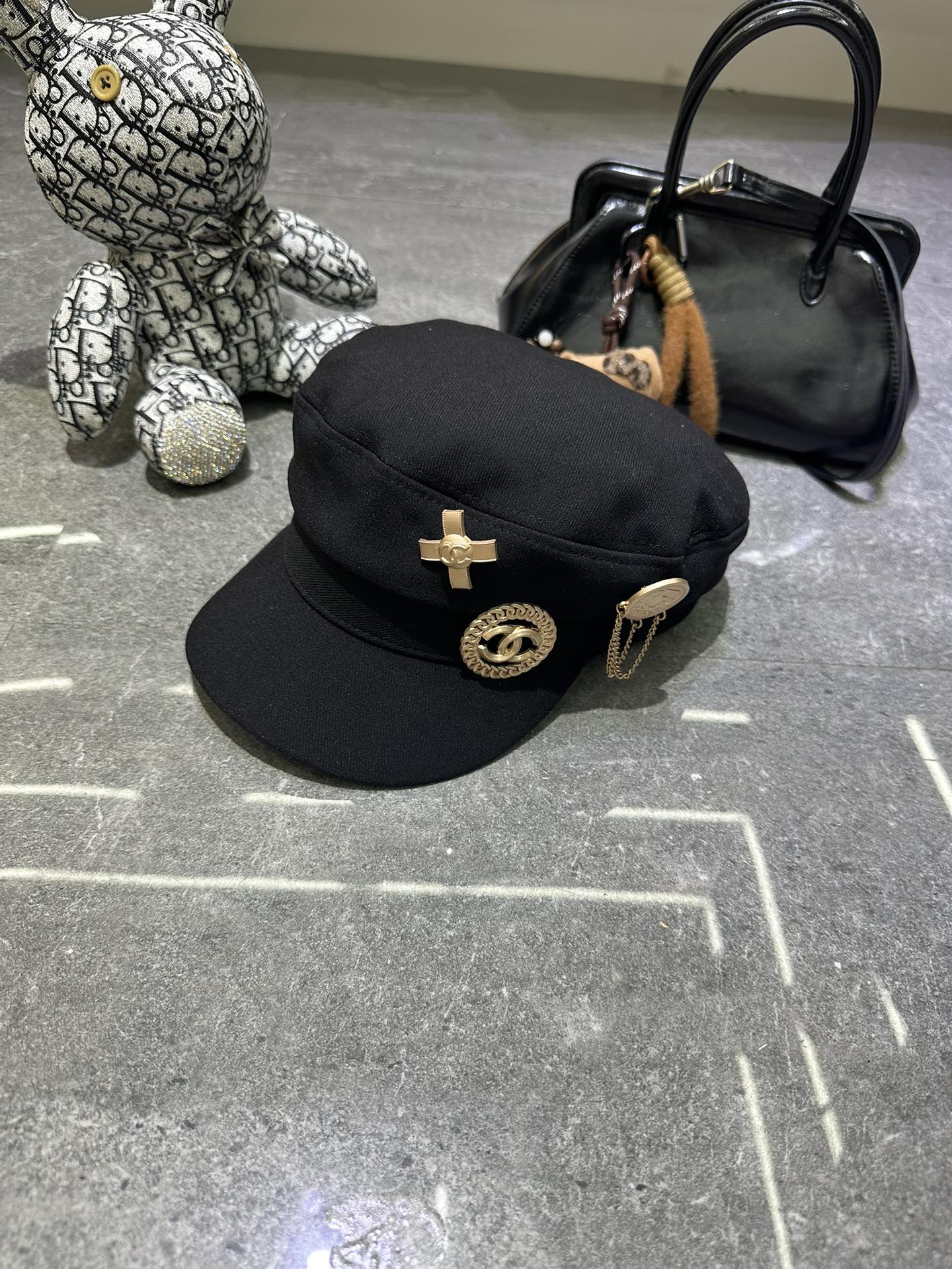 🎀香奈儿爆款胸针套装经典军帽