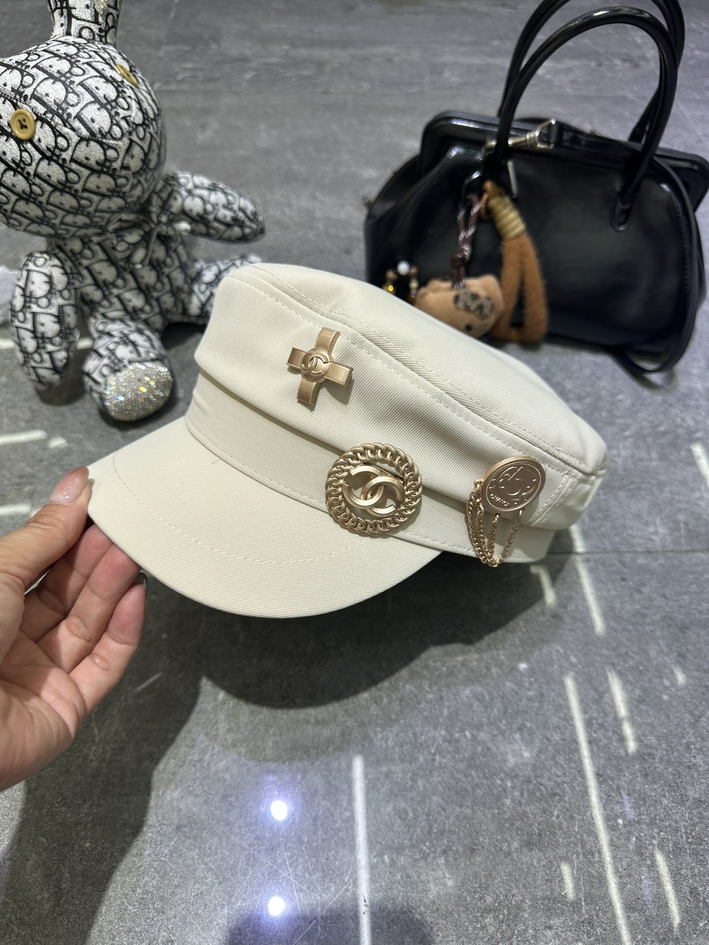 🎀香奈儿爆款胸针套装经典军帽