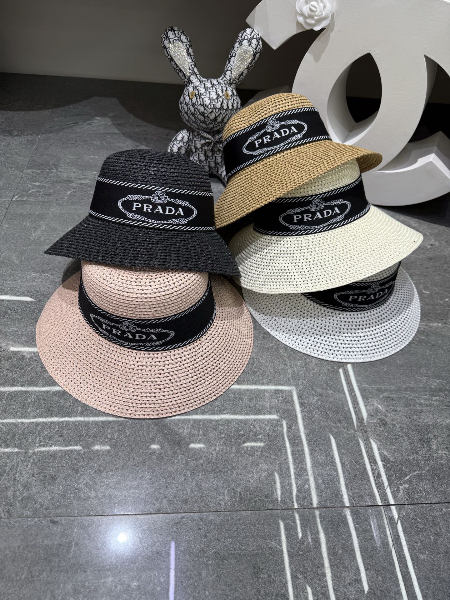 Prada 发带盆帽‼
