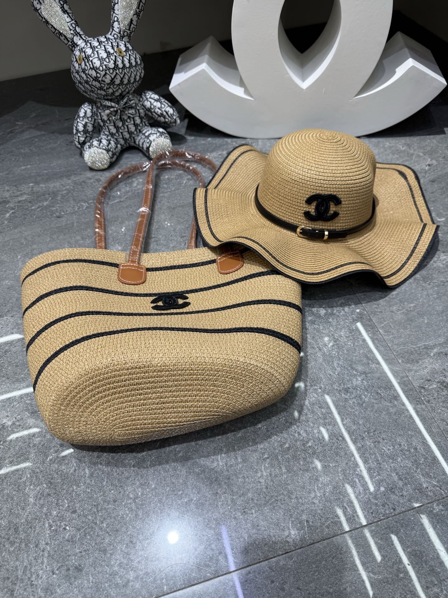 Chanel 沙滩帽 套装