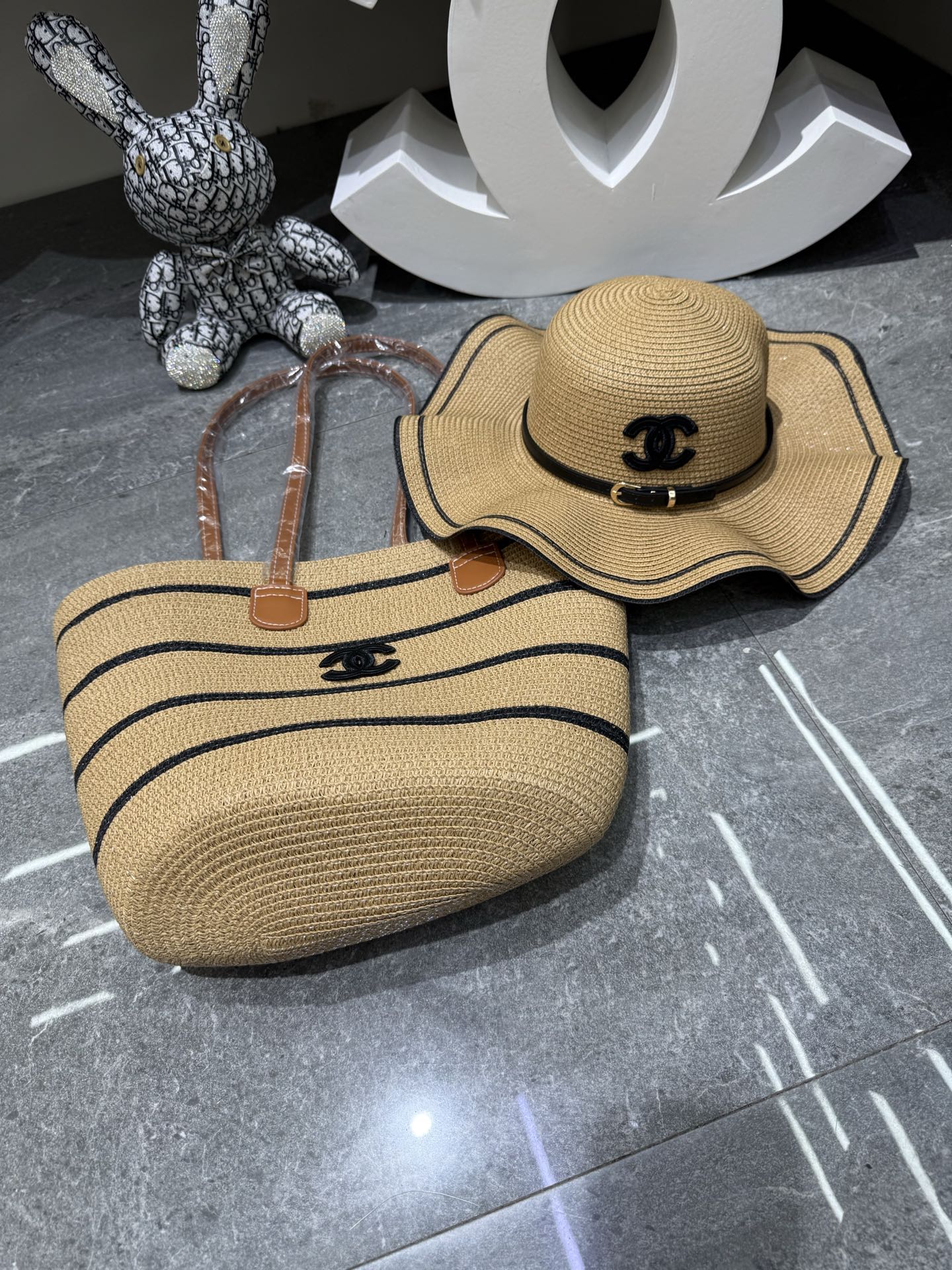 Chanel 沙滩帽 套装