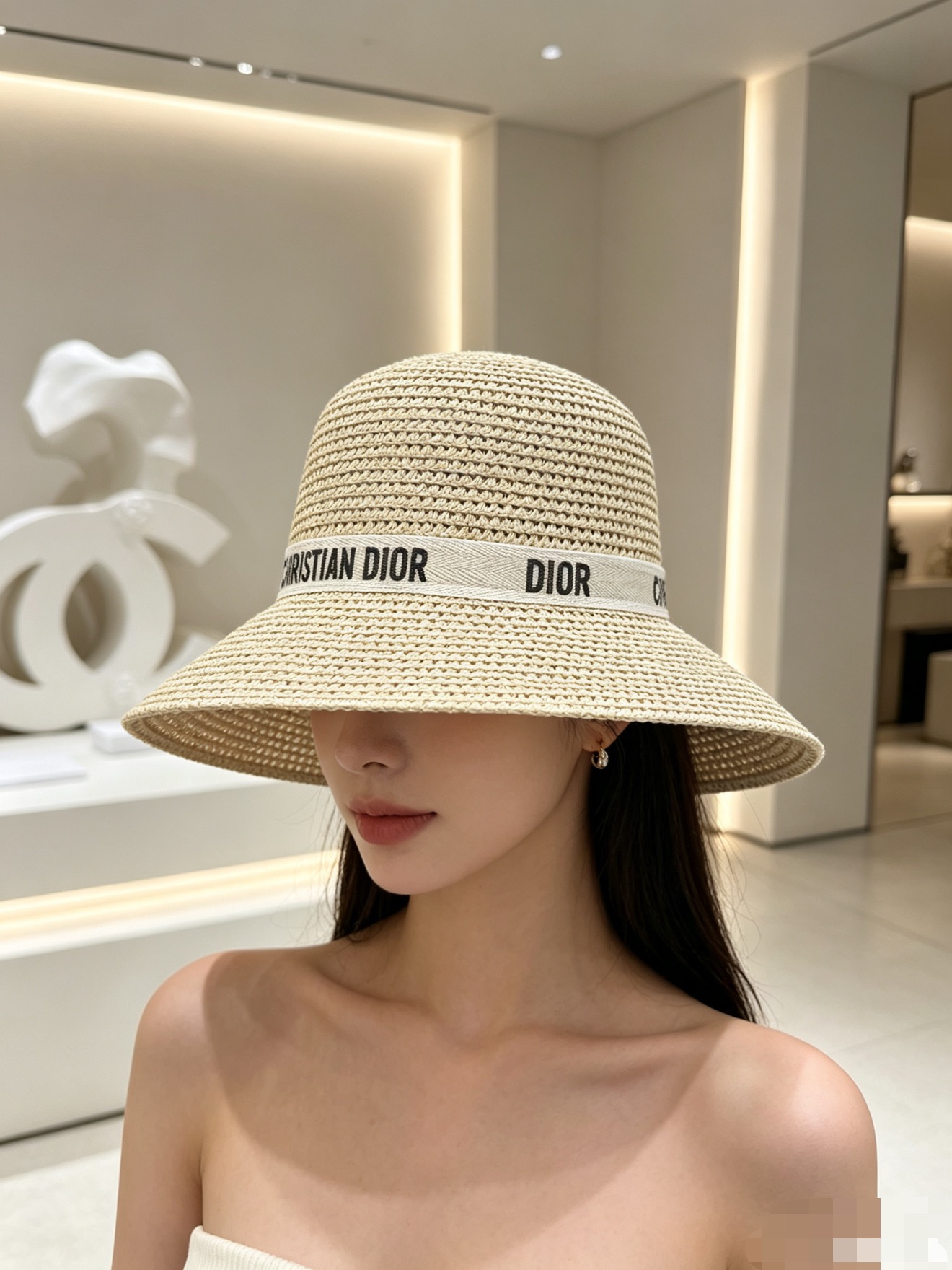 NO:897104,Special price with dust bag. [DIOR Dior] 2026 new webbing style densely woven basin hat, straw hat, sunshade and easy to match, outdoor travel item hat straw hat fisherman hat baseball cap, hat, dior, dior, espadrilles, hats19860909特价配防尘袋.【DIOR迪奥】2026新款织带款密织盆帽草帽,遮阳又好搭,出街旅行单品帽子草帽渔夫帽棒球帽,帽子,dior,dior,espadrilles,hats,hat