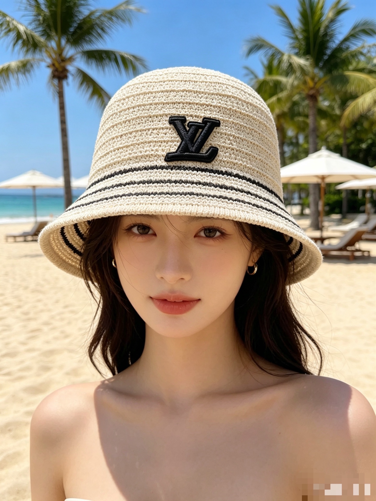 💛配防尘袋【LV路易威登】2026春夏新款日系日常简约款小桶帽渔夫帽，独特设计～复古文艺的一款