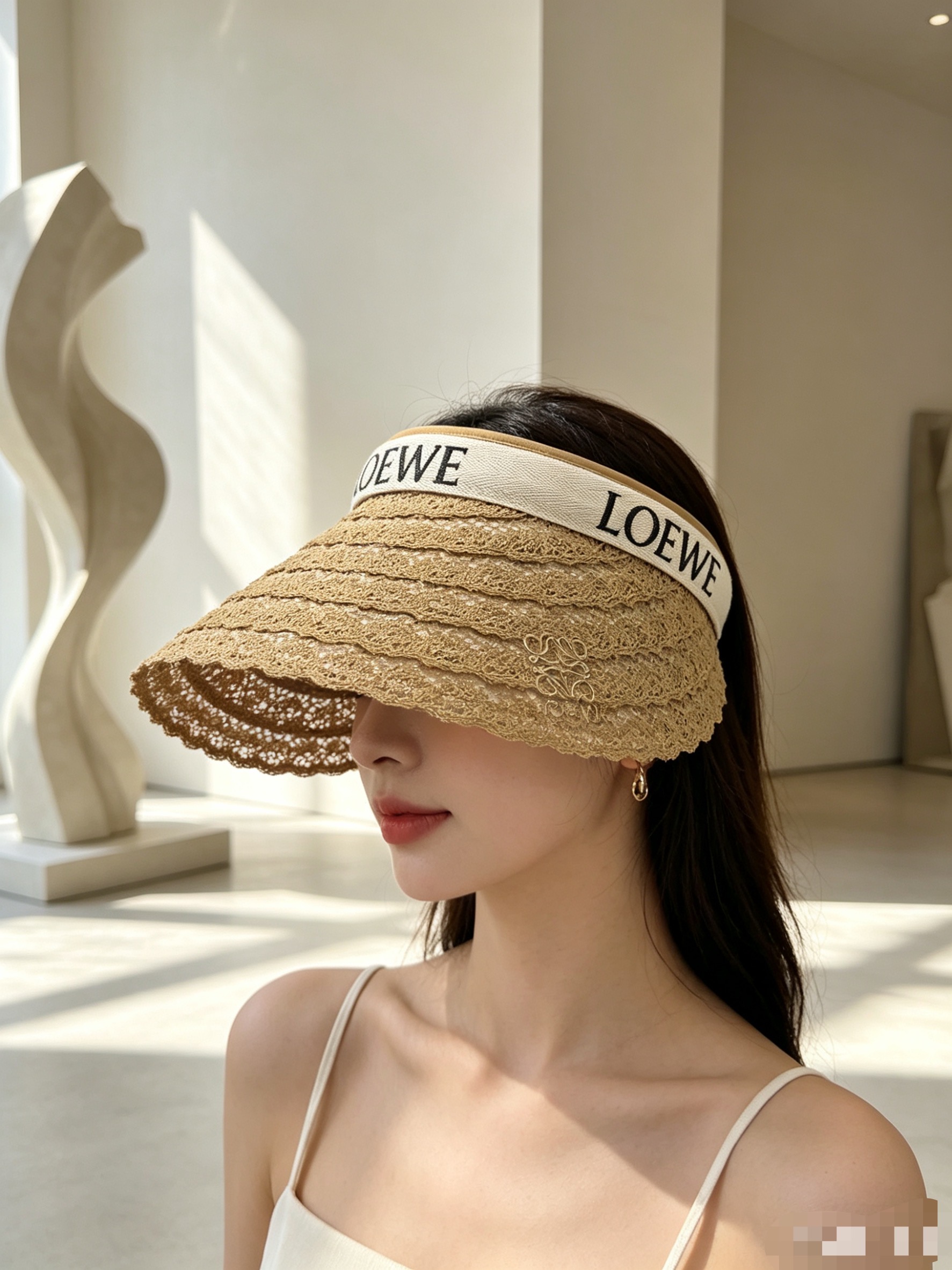 NO:883532,Special price with dust bag [LOEWE Loewe] 2026 new straw lace sun hat empty top hat, sun protection and versatile ~ casual street hat straw hat fisherman hat baseball cap, hat, loewe, loewe, espadrilles, espadrilles, hats19860909特价配防尘袋【LOEWE罗意威】 2026新款草编蕾丝遮阳帽空顶帽,遮阳百搭～休闲出街神器帽子草帽渔夫帽棒球帽,帽子,loewe,loewe,espadrilles,espadrilles,hats,hat