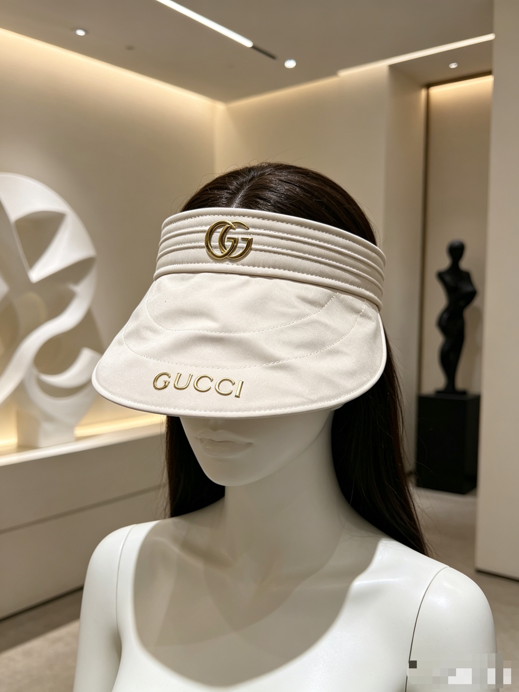 💛配防尘袋 【GUCCI古驰】 2026新款棉布金标空顶帽，🔆遮阳百搭～休闲出街神器