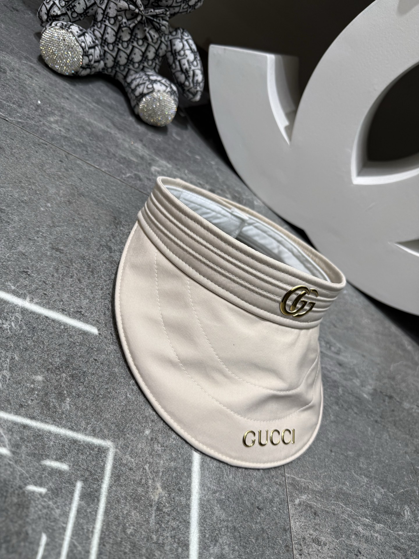 💛配防尘袋 【GUCCI古驰】 2026新款棉布金标空顶帽，🔆遮阳百搭～休闲出街神器