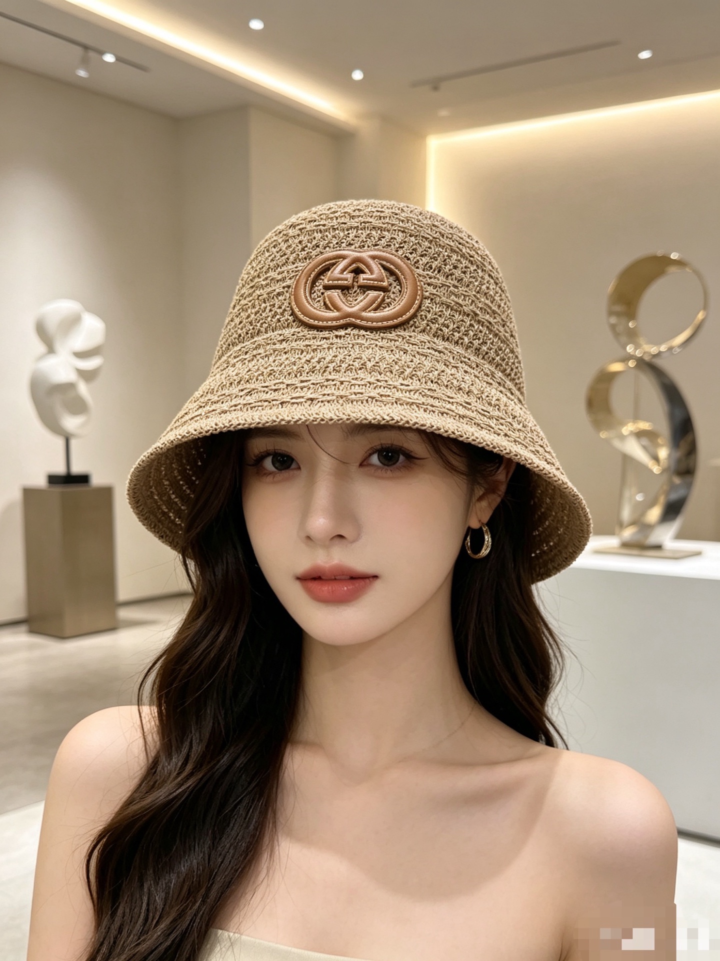 NO:883389,Special price with dust bag [GUCCI Gucci] 2026 spring and summer new daily bucket hat, unique design ~ a retro literary hat, straw hat, fisherman hat, baseball cap, hat, gucci, gucci, espadrilles, hats19860909特价配防尘袋【GUCCI古驰】2026春夏新款日常渔夫帽, 独特设计～复古文艺的一款帽子草帽渔夫帽棒球帽,帽子,gucci,gucci,espadrilles,hats,hat