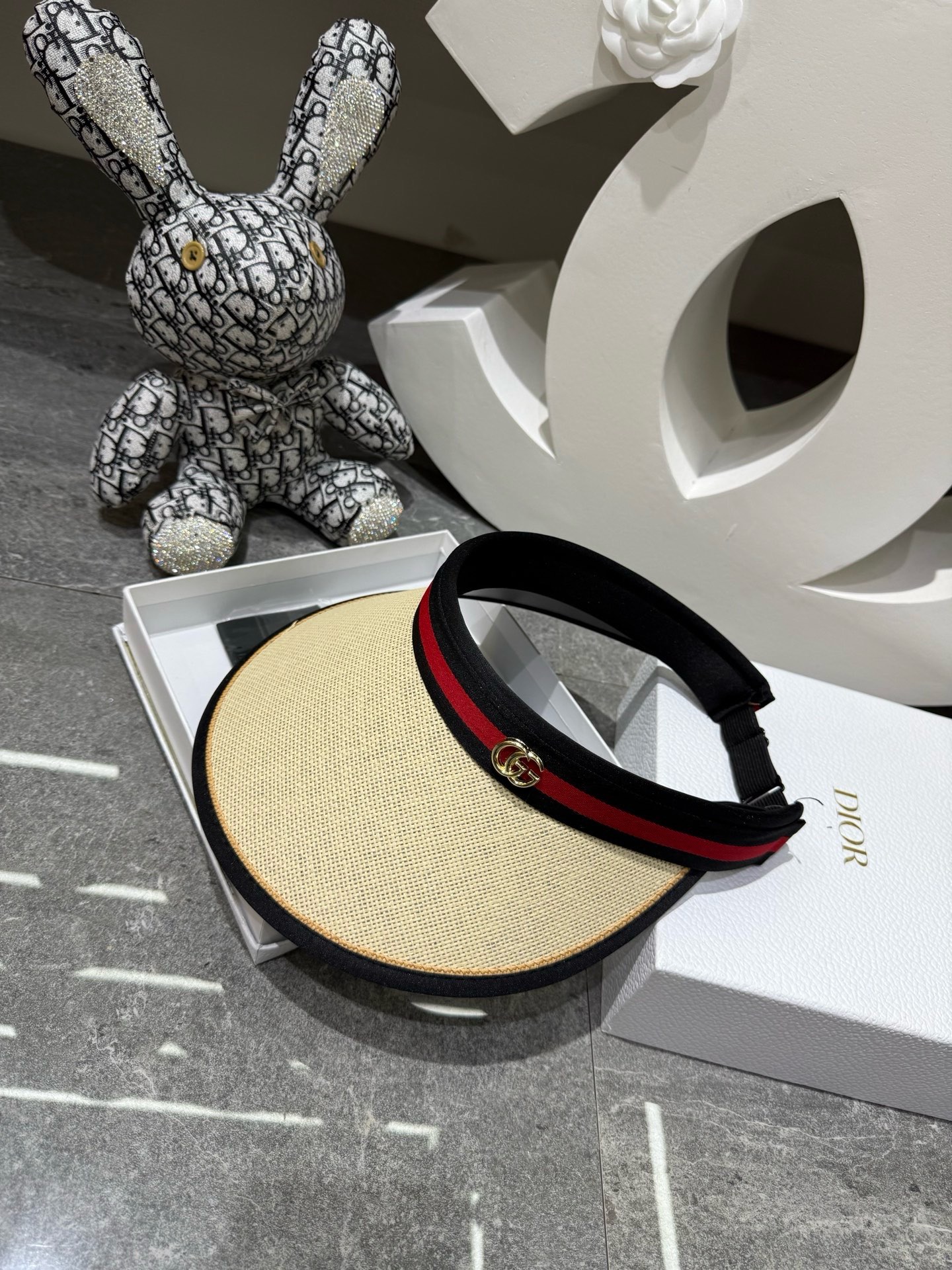 💛配防尘袋 【GUCCI古驰】2026春夏新款织带遮阳帽空顶帽，🔆遮阳百搭～休闲出街神器