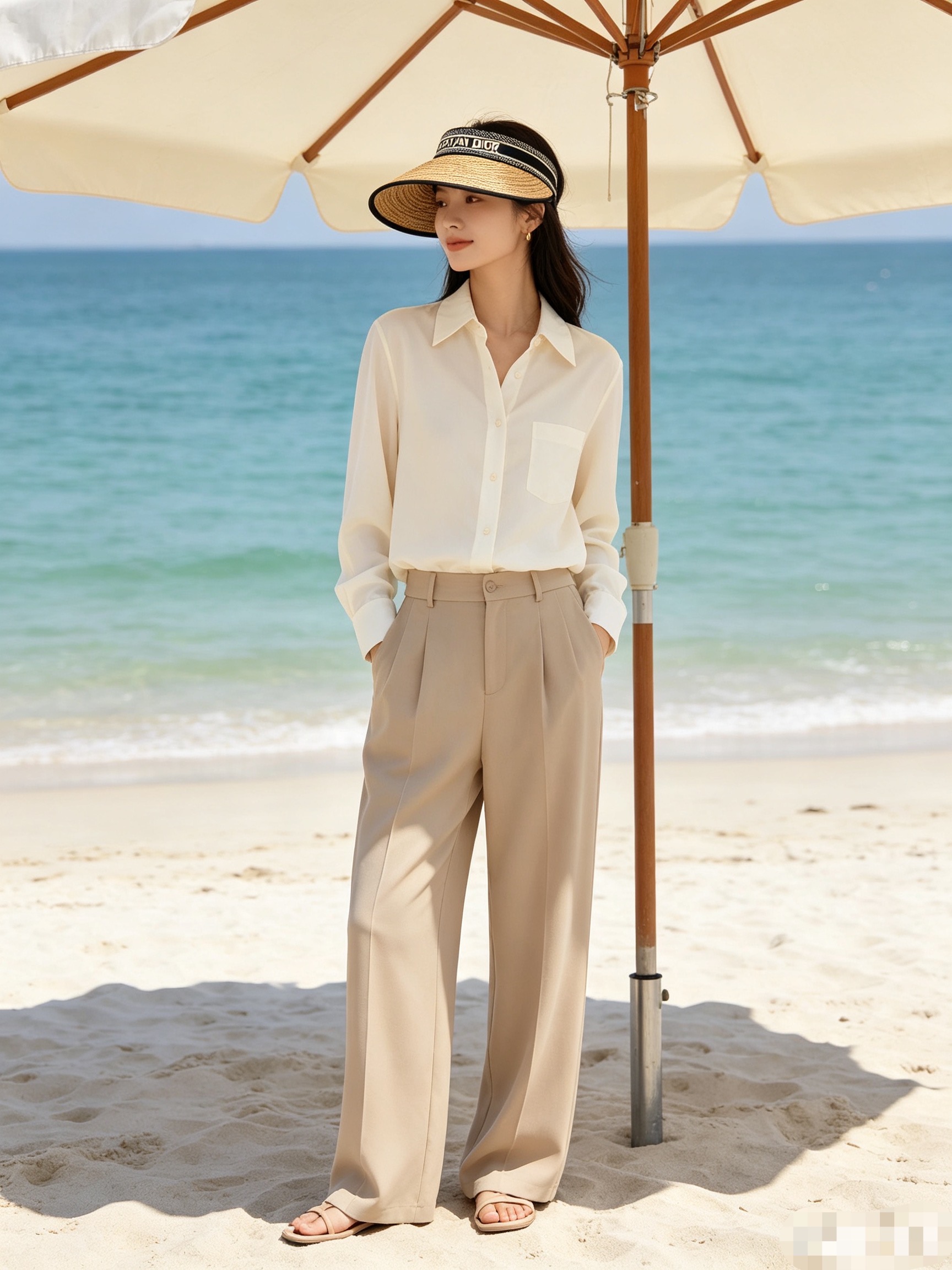 💛配防尘袋 【DIOR迪奥】2026春夏新款织带遮阳帽空顶帽，🔆遮阳百搭～休闲出街神器