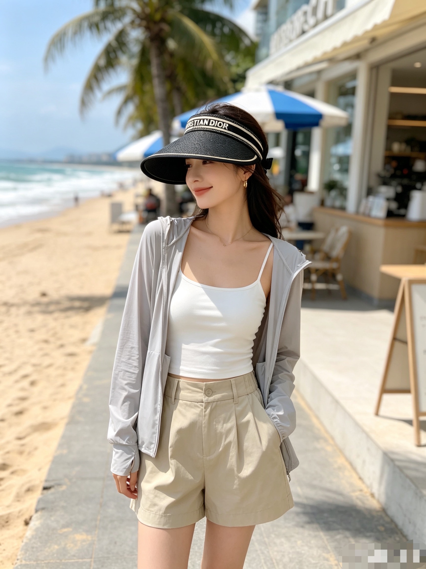 💛配防尘袋 【DIOR迪奥】2026春夏新款织带遮阳帽空顶帽，🔆遮阳百搭～休闲出街神器