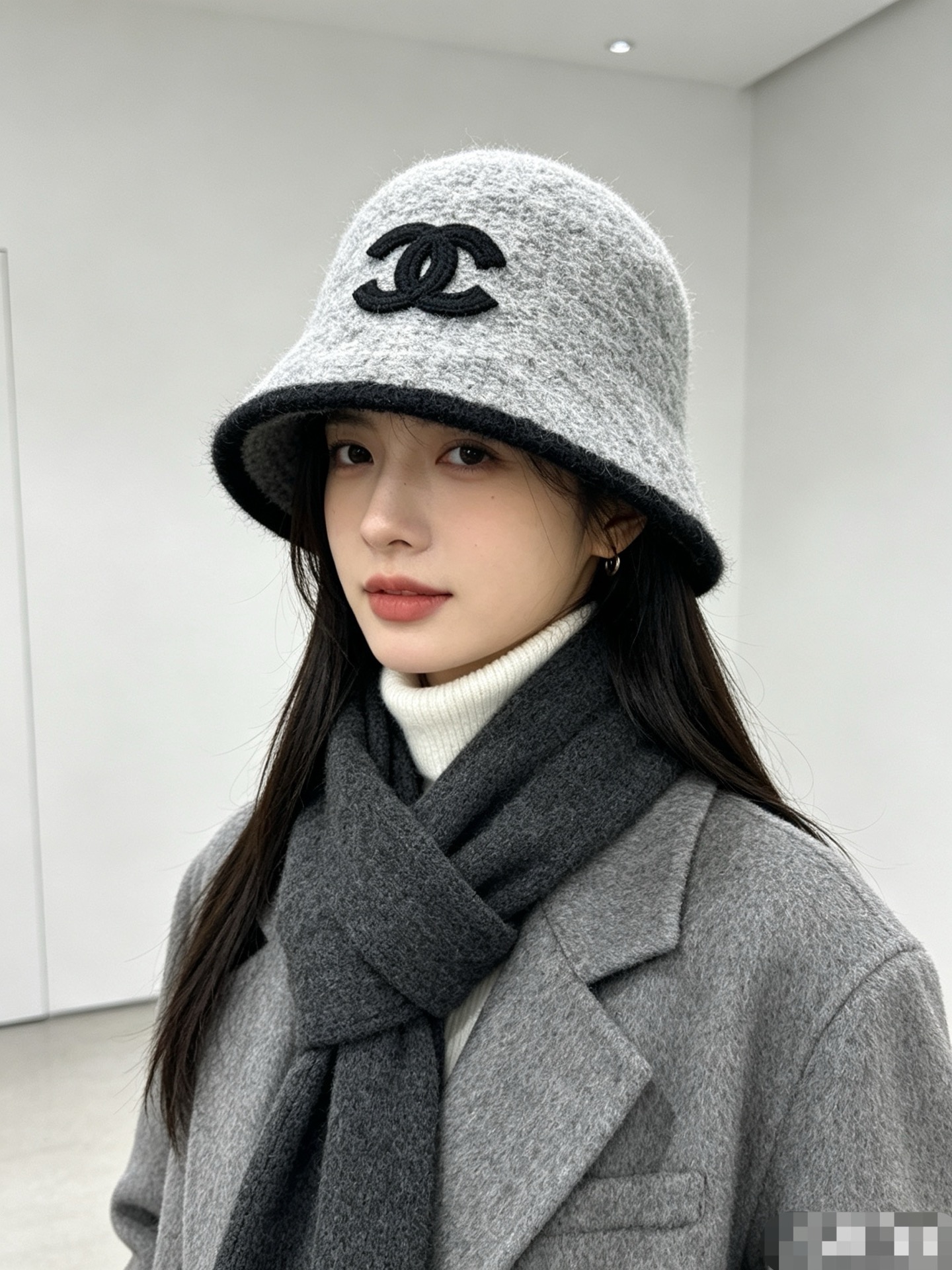 💛配防尘袋【CHANEL香奈儿】2026早秋新款羊毛针织渔夫帽 简约贵气的一款～新品上架