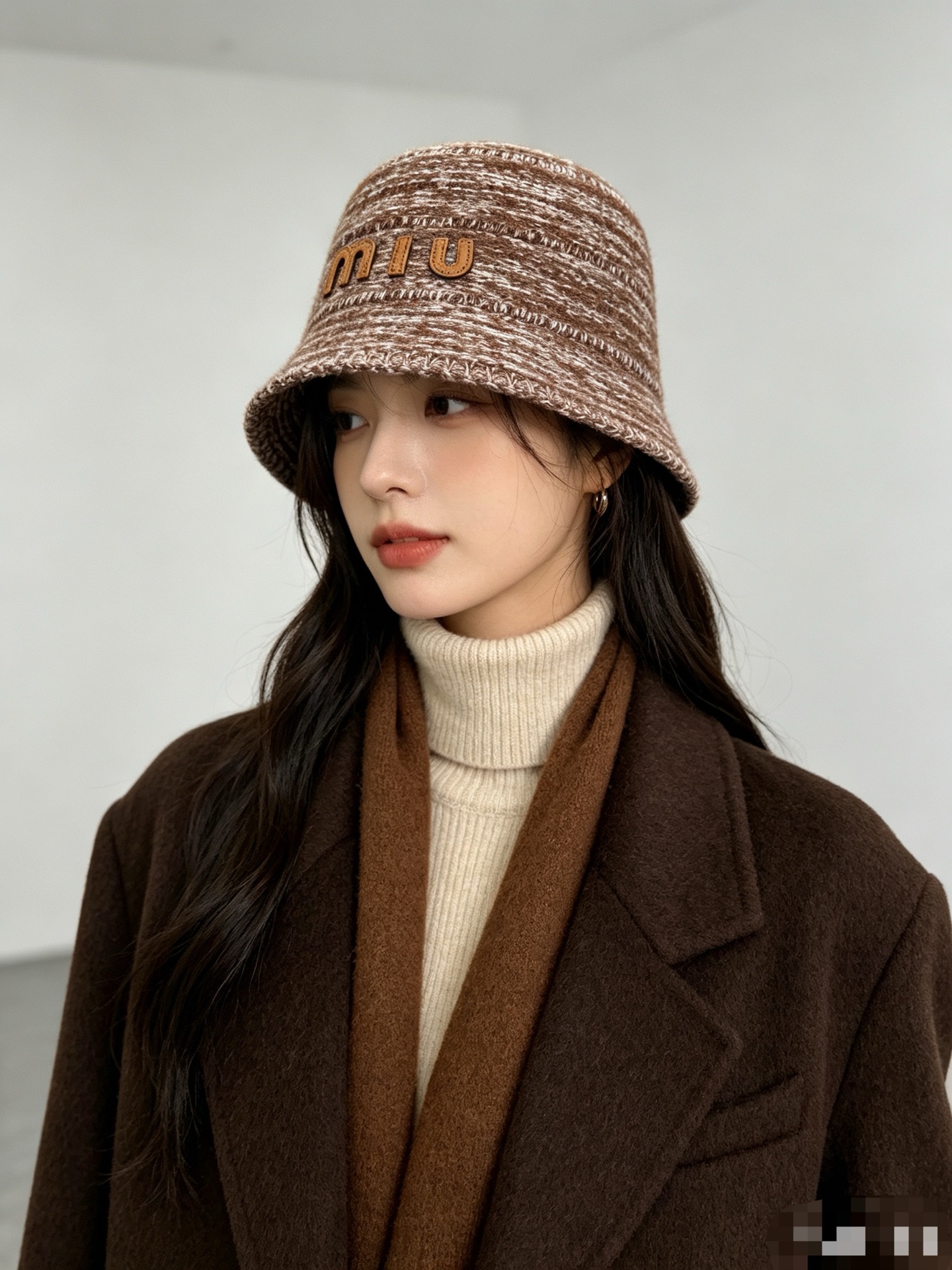 💛配防尘袋【MIUMIU缪缪】2026早秋新款羊毛针织渔夫帽 简约贵气的一款～新品上架