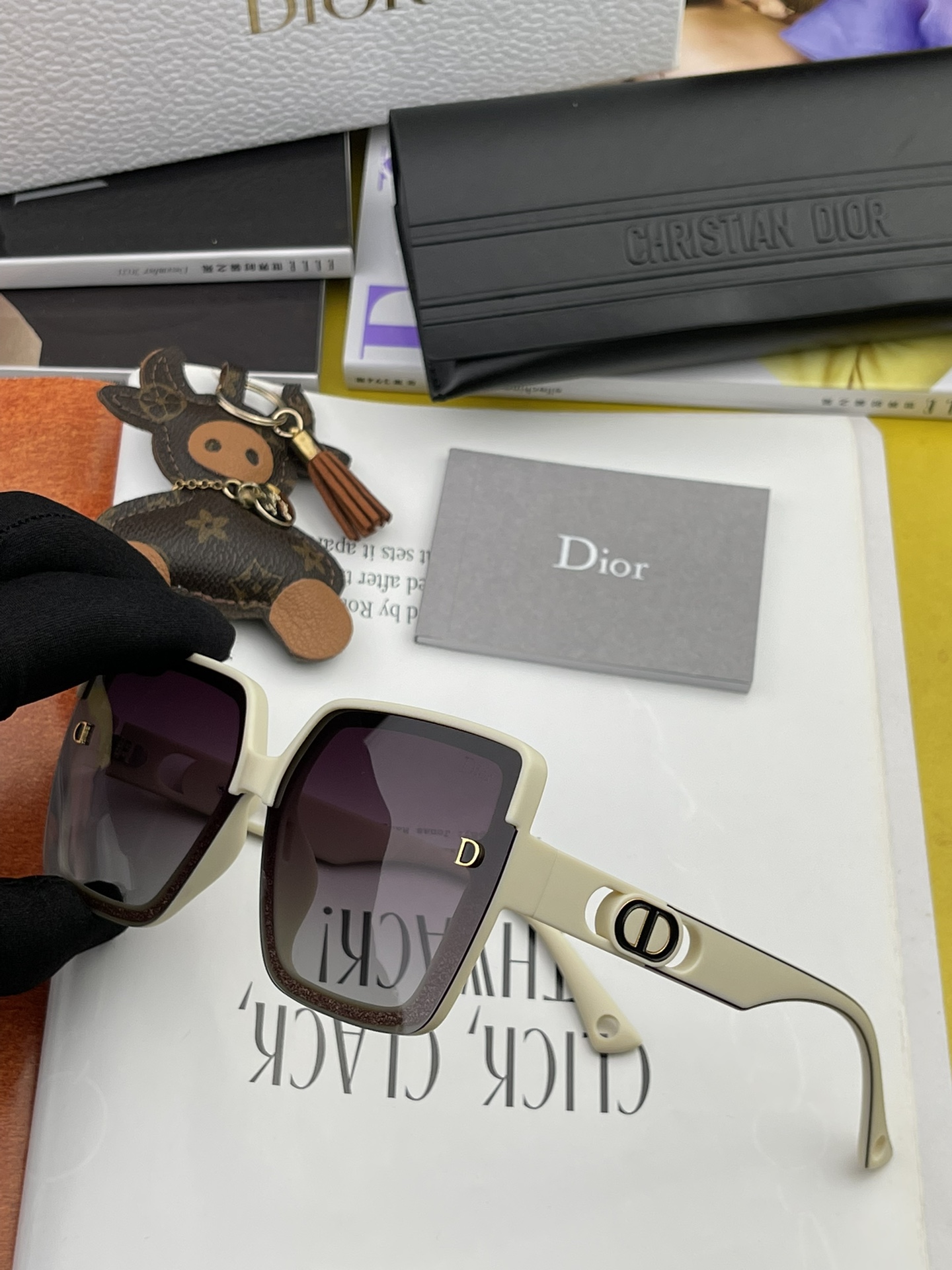 DIOR-迪奥2024开春新款潮流爆款时尚方框偏光太阳镜高品质佩戴舒适网红潮款墨镜女士高清偏光太阳镜️高