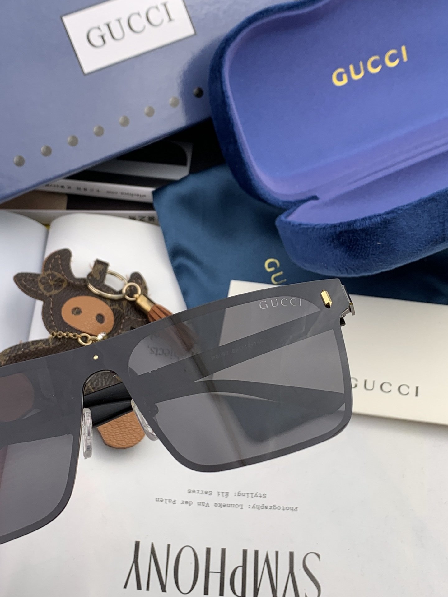 Gucci古奇新款连体驶驾镜墨镜出行必众备多明星同款太阳镜男女太士阳镜飞行型号G7809