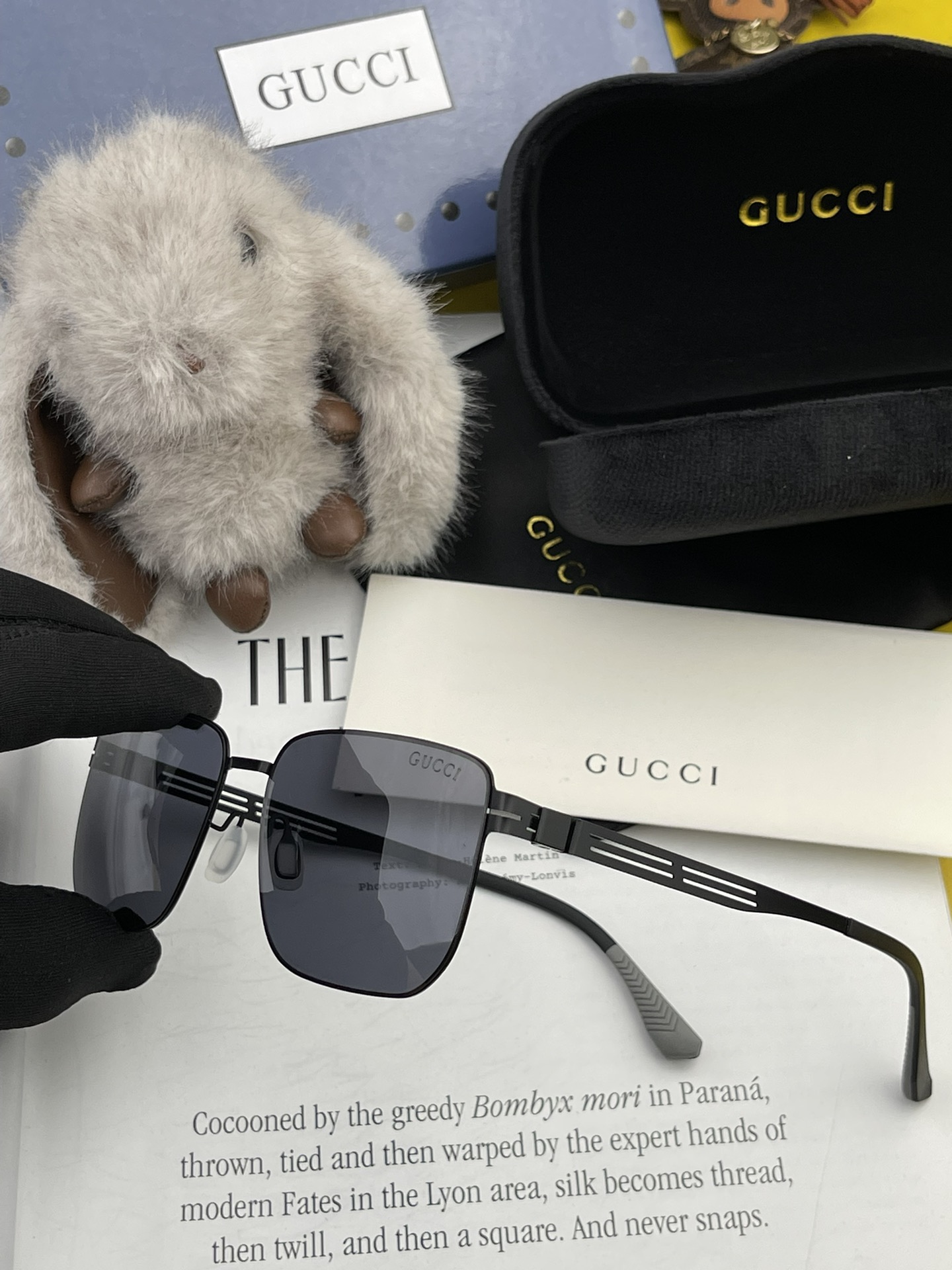 ️GUCCI2023新款男女情侣款太阳镜多边形墨镜iP电镀永不褪色超轻超有弹性整幅眼镜无螺丝重要的是压不