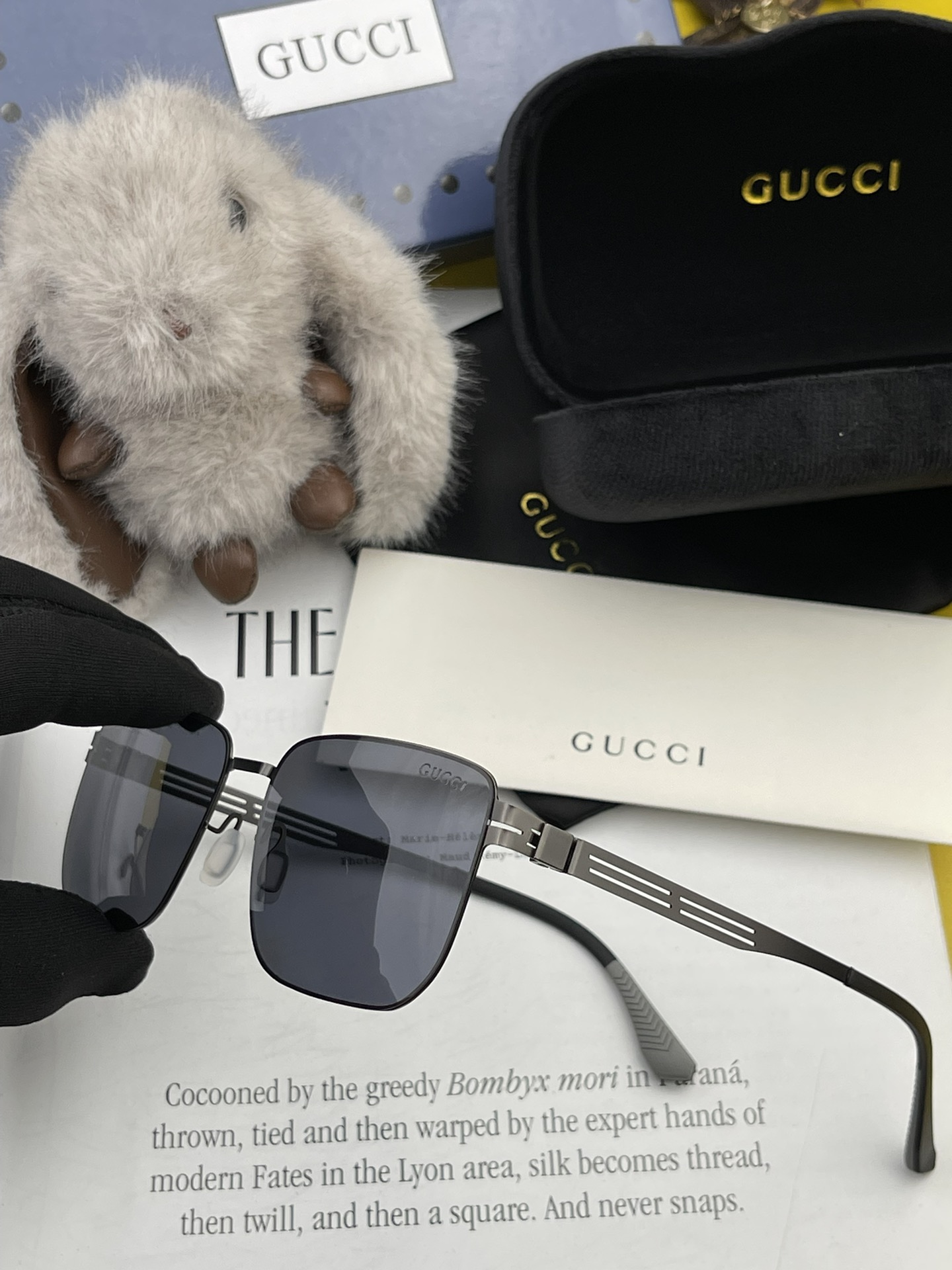 ️GUCCI2023新款男女情侣款太阳镜多边形墨镜iP电镀永不褪色超轻超有弹性整幅眼镜无螺丝重要的是压不