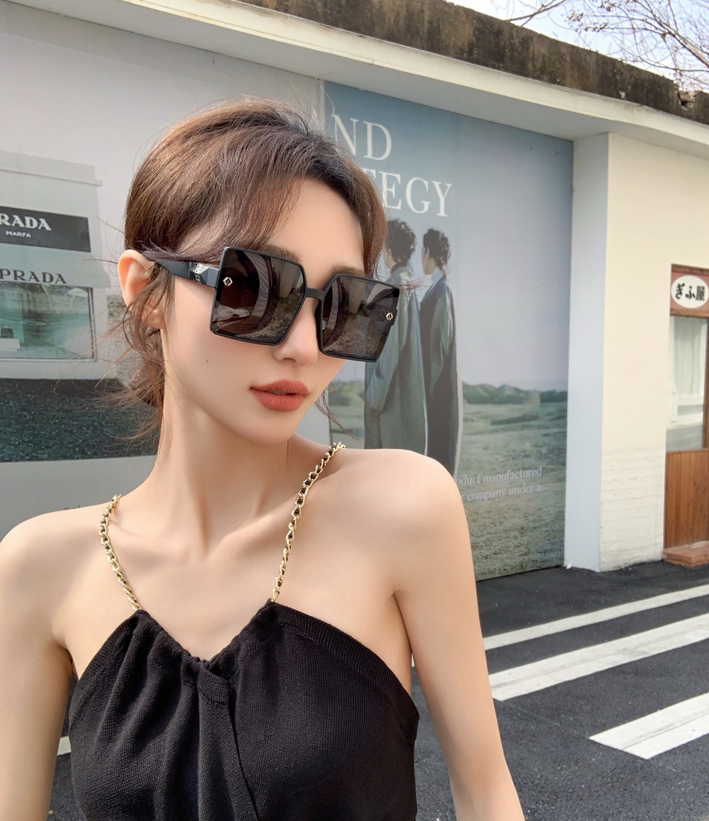 DIOR2024开春新款潮流爆款时尚方框偏光太阳镜高品质佩戴舒适网红潮款墨镜女士高清加厚偏光太阳镜️高品