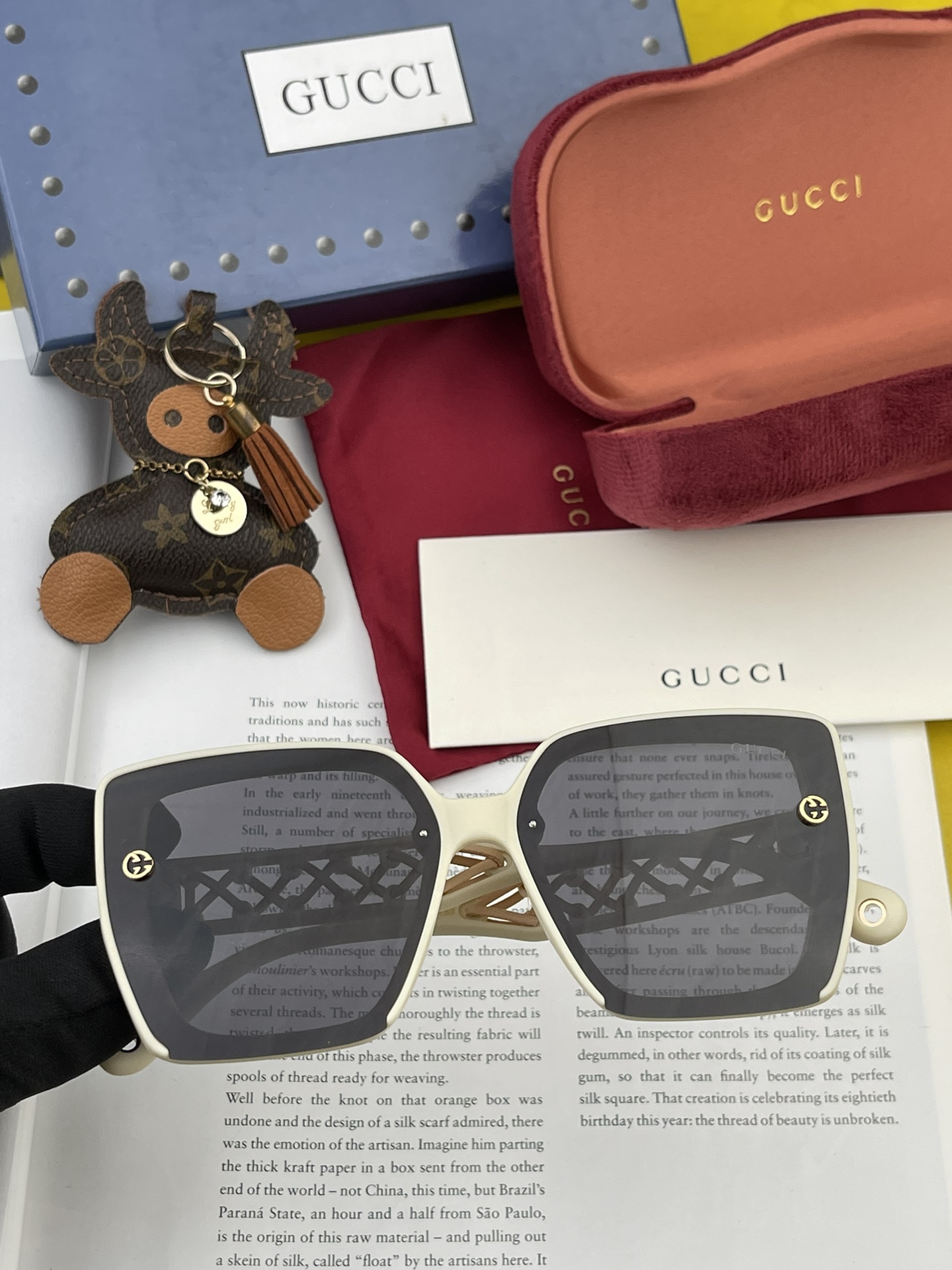 GUCCI2024开春新款潮流爆款时尚方框偏光太阳镜高品质佩戴舒适网红潮款墨镜女士高清加厚偏光太阳镜️高