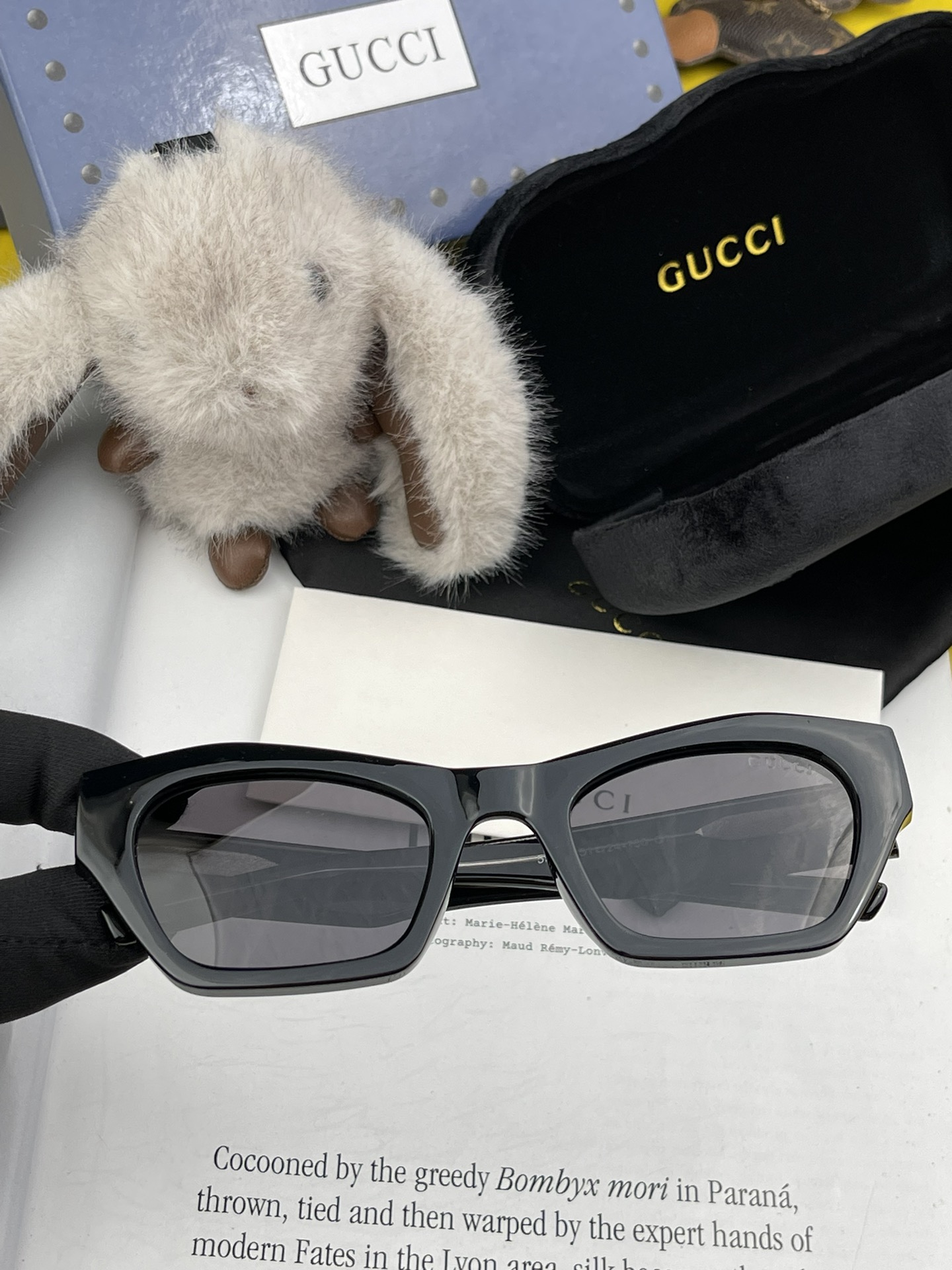 GUCCI2024开春新款潮流爆款时尚方框偏光太阳镜高品质佩戴舒适网红潮款墨镜女士高清尼龙偏光太阳镜️高