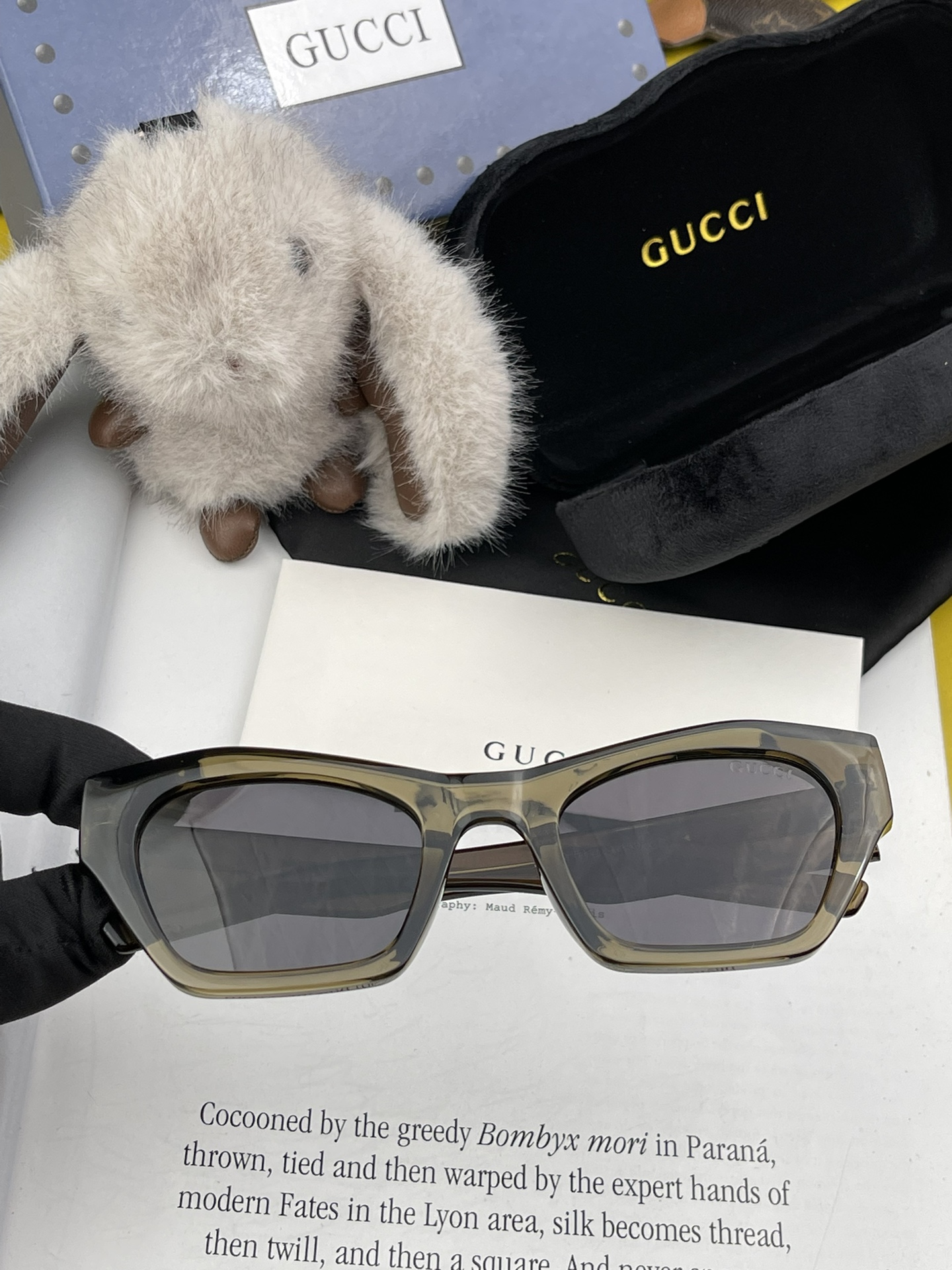 GUCCI2024开春新款潮流爆款时尚方框偏光太阳镜高品质佩戴舒适网红潮款墨镜女士高清尼龙偏光太阳镜️高