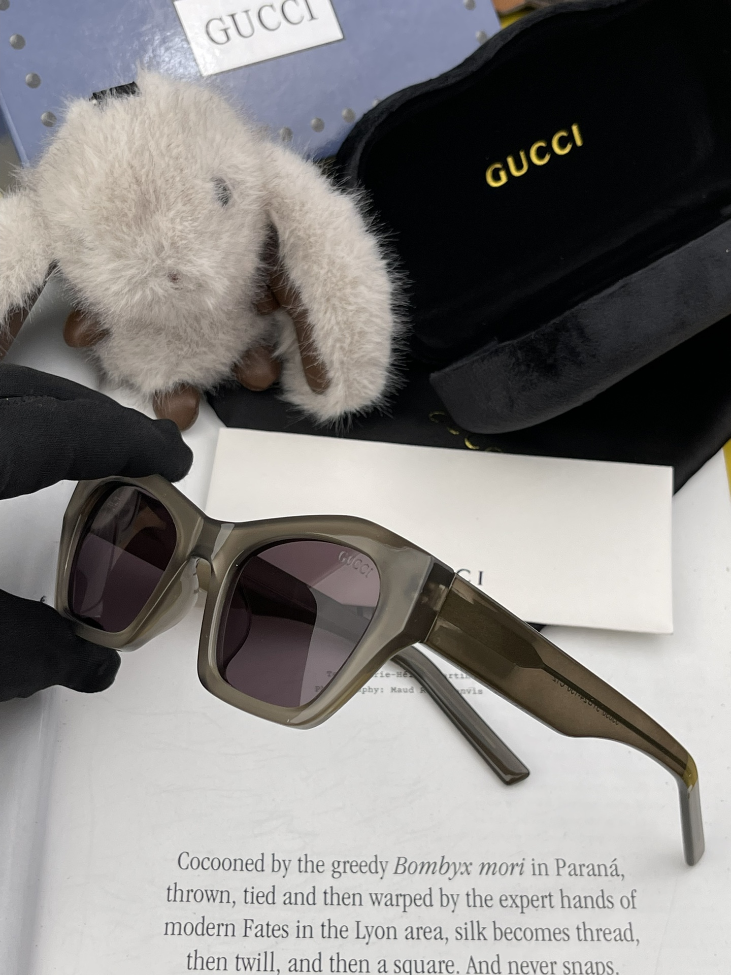 GUCCI2024开春新款潮流爆款时尚方框偏光太阳镜高品质佩戴舒适网红潮款墨镜女士高清尼龙偏光太阳镜️高