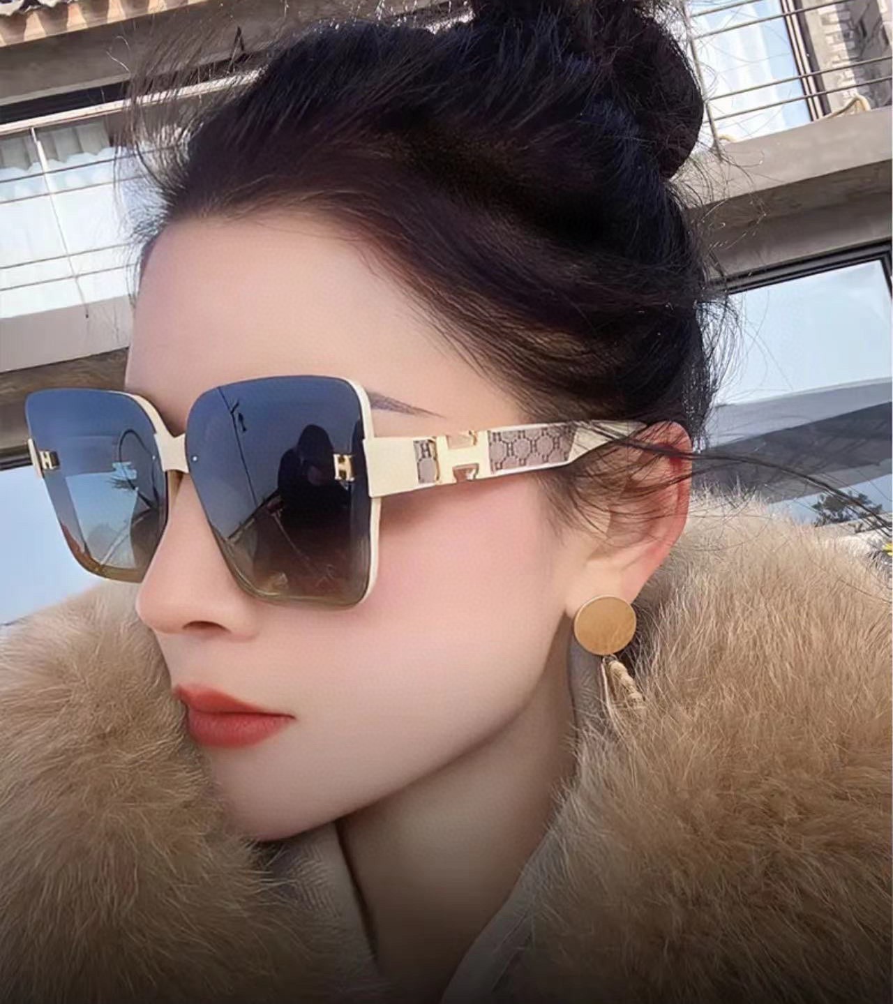 NO:267561,New Hermes Women's Polarized Sunglasses Polaroid HD Lens High Quality TR-90 Frame Fashionable and versatile!  Model H8200 glasses sunglasses sunglasses, glasses, hermes19860909新款 爱马仕女士偏光太阳镜 宝丽来高清镜片高品质TR-90镜框 时尚百搭！ 型号H8200眼镜墨镜太阳镜,眼镜,hermes,glasses