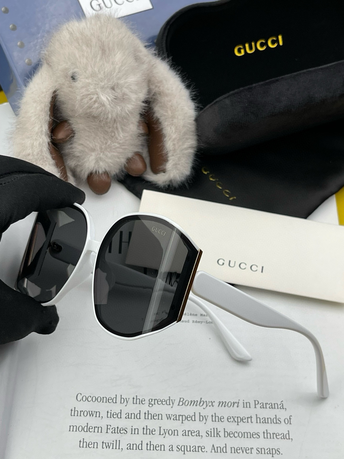 GUCCI-偏光太阳镜2024开春新款潮流爆款时尚圆框偏光太阳镜高品质佩戴舒适网红潮款墨镜女士高清偏光太