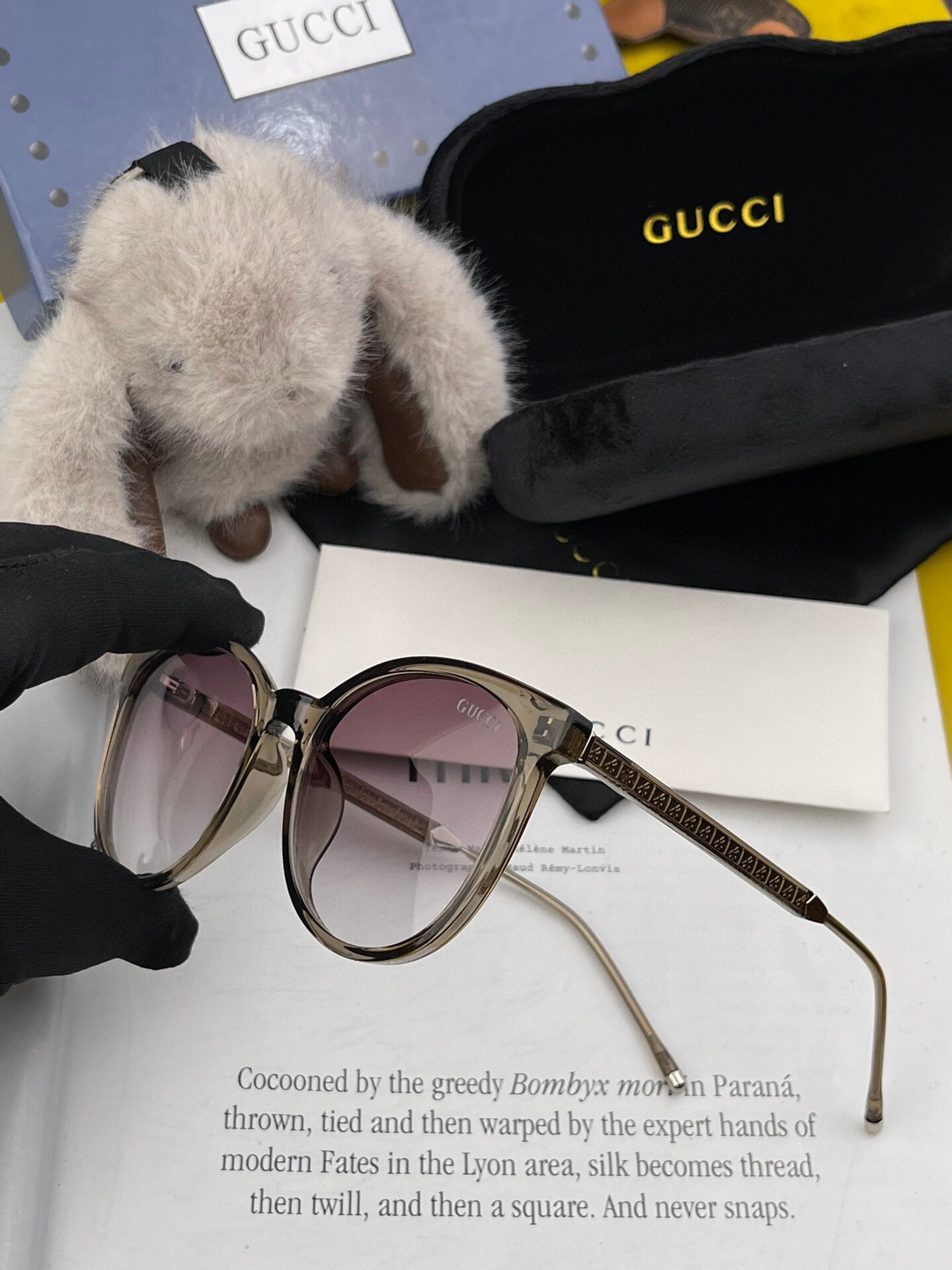 GUCCI2024开春新款潮流爆款时尚方框偏光太阳镜高品质佩戴舒适网红潮款墨镜女士高清尼龙偏光太阳镜️高