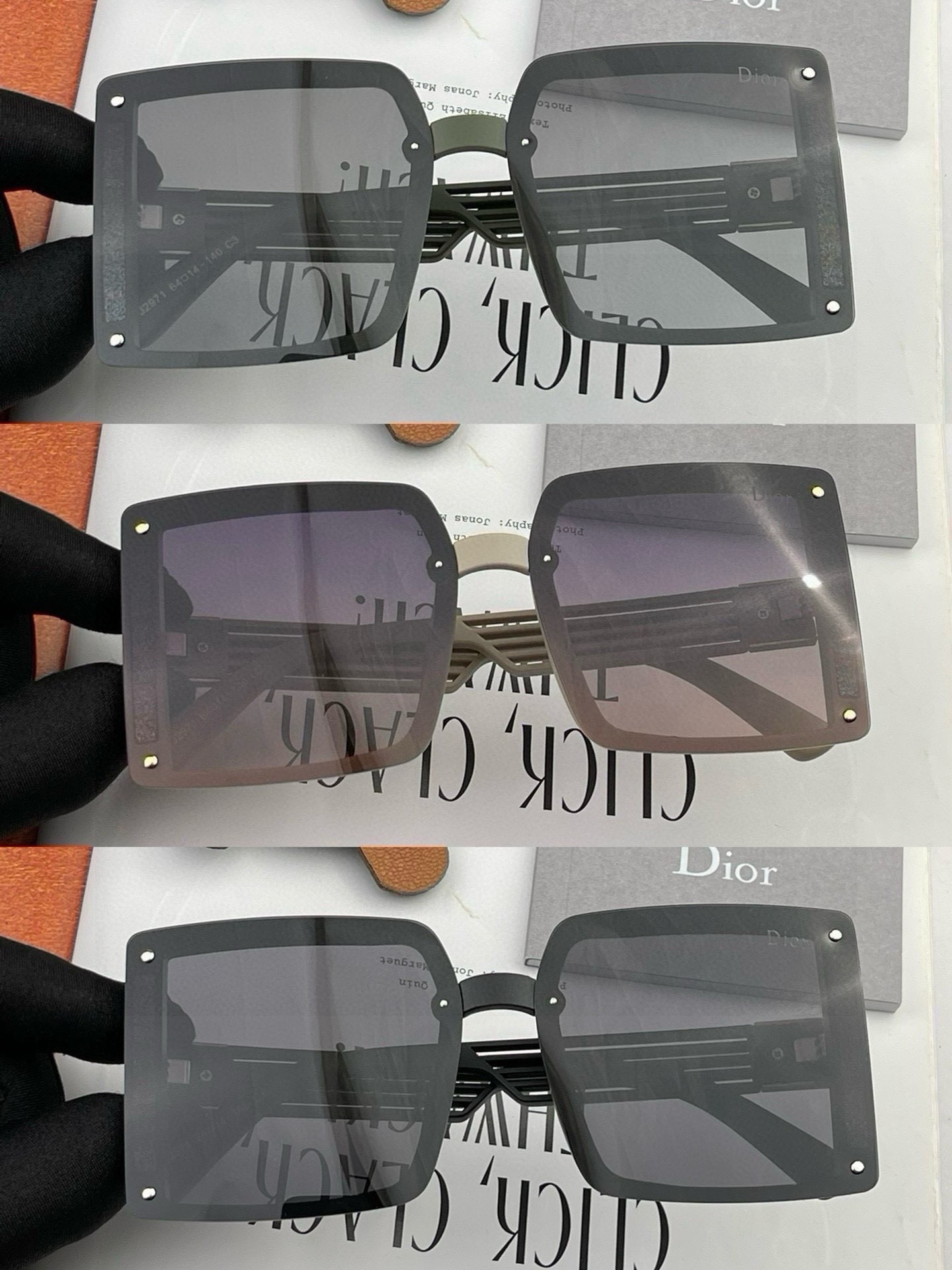 DIOR-迪奥2024开春新款潮流爆款时尚方框偏光太阳镜高品质佩戴舒适网红潮款墨镜型号D1297