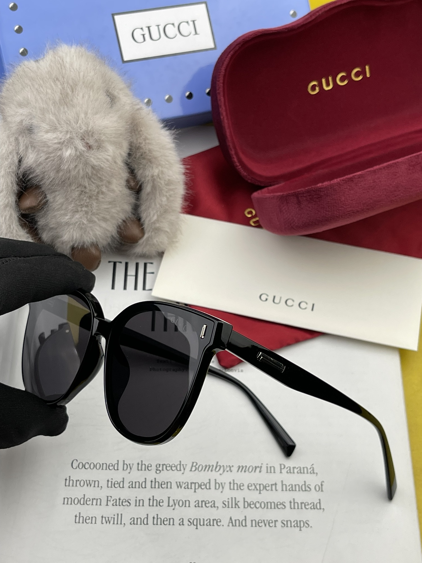 GUCCI2024开春新款潮流爆款时尚方框偏光太阳镜高品质佩戴舒适网红潮款墨镜女士高清尼龙偏光太阳镜️高