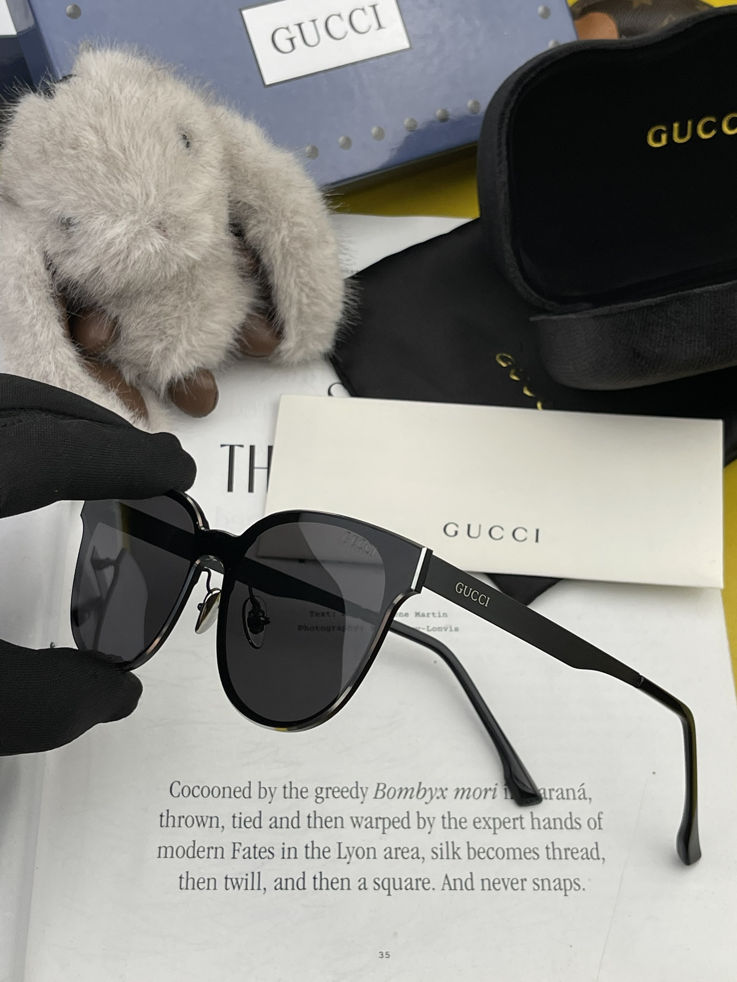 连体镜GUCCI2024开春新款一体镜大框太阳镜男女同款爆款大框尼龙太阳镜超逼格超酷镜腿品牌设计感强ni