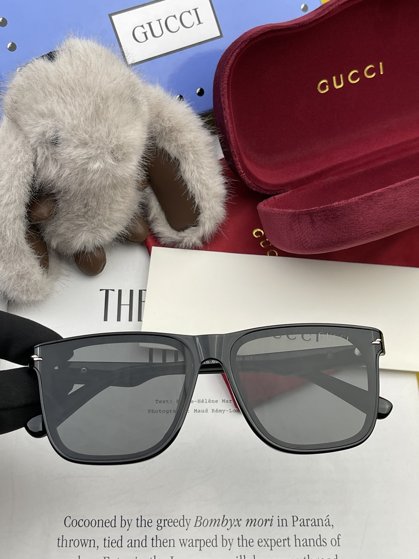 GUCCI2024开春新款潮流爆款时尚方框偏光太阳镜高品质佩戴舒适网红潮款墨镜女士高清尼龙偏光太阳镜️高