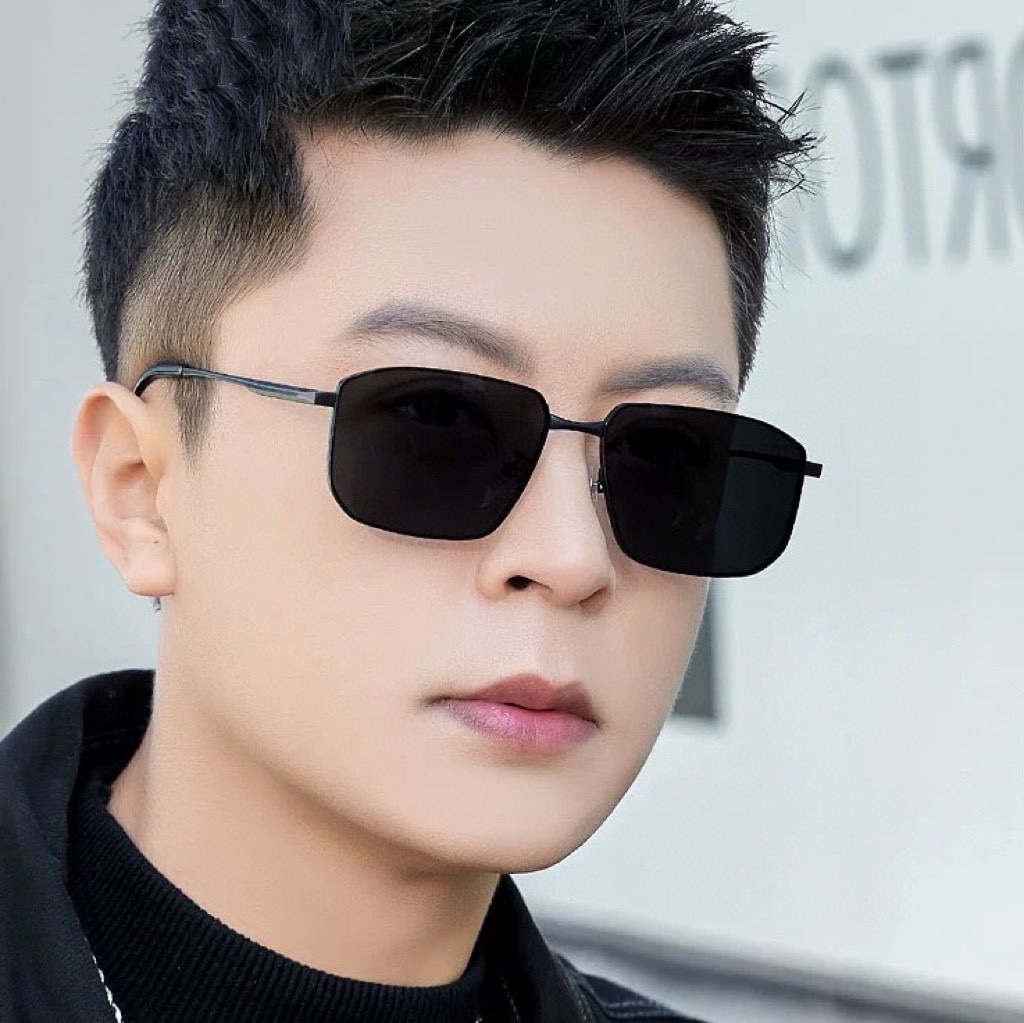 GUCCI男款炫彩飞行员偏光太阳镜️材质高清尼龙加厚卡槽高清偏光镜片无边框镜架颜型号G5227