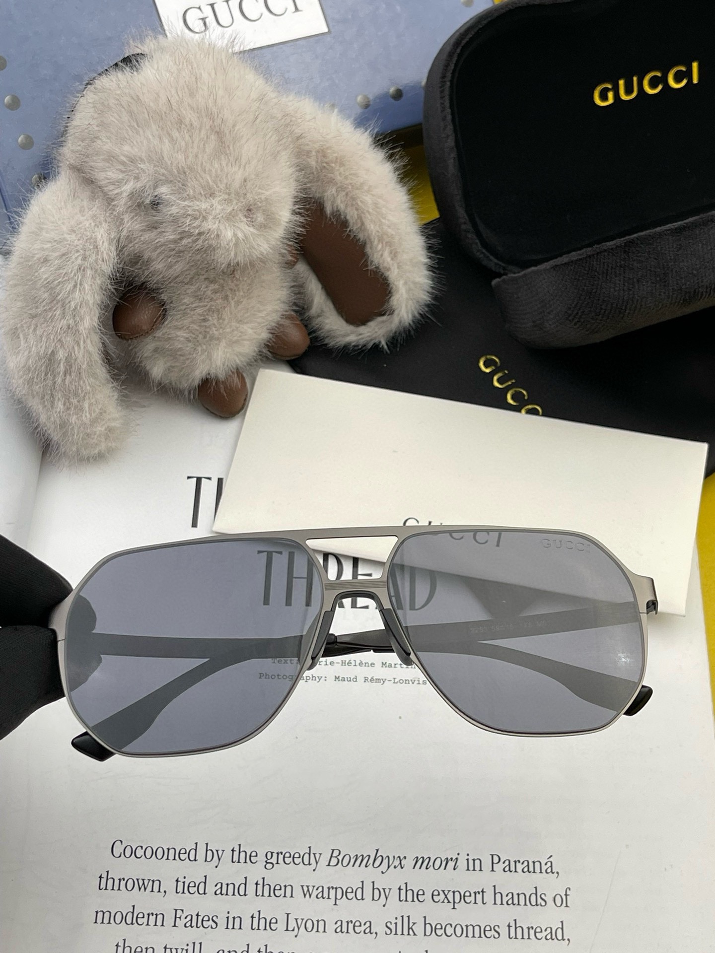 ️GUCCI2024新款男女情侣款太阳镜多边形墨镜iP电镀永不褪色超轻超有弹性整幅眼镜无螺丝重要的是压不