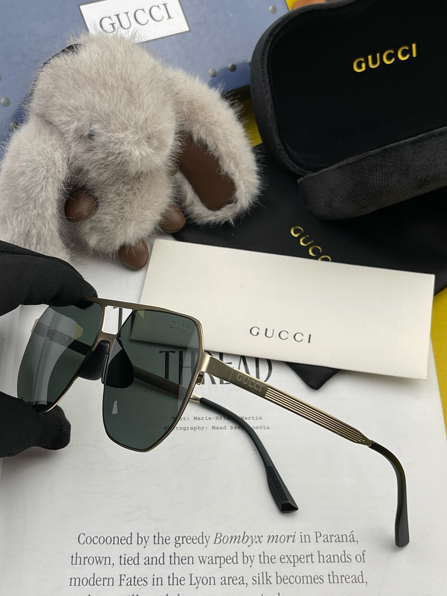 ️GUCCI2024新款男女情侣款太阳镜多边形墨镜iP电镀永不褪色超轻超有弹性整幅眼镜无螺丝重要的是压不